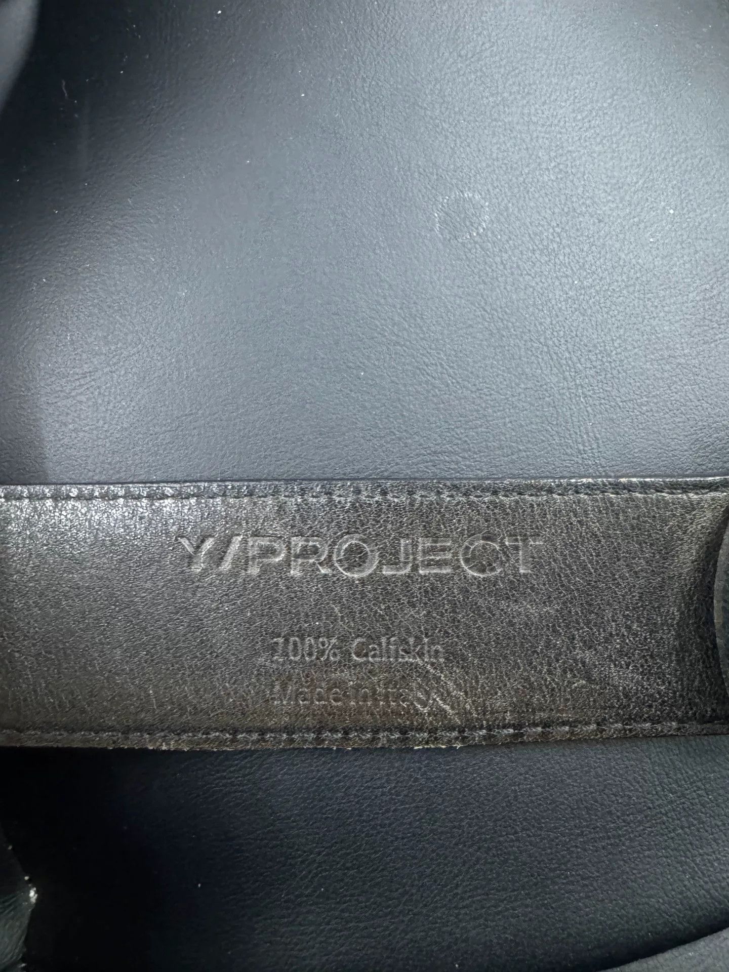 Y/Project Y/project Black Leather Belt Size ONE SIZE - 2 Thumbnail