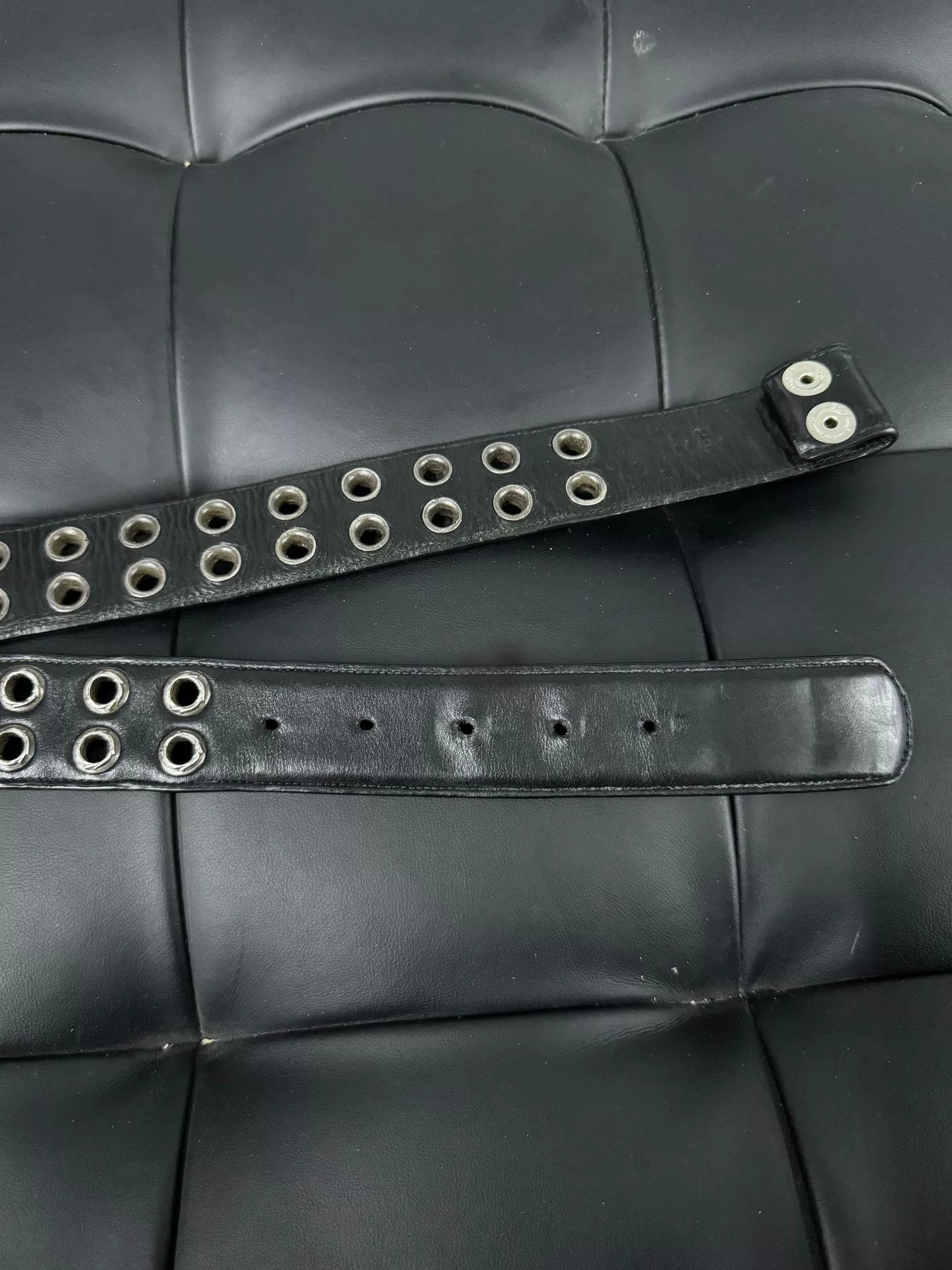 Chrome Hearts Chrome Hearts Punctured Belt with Silver Studs Size ONE SIZE - 5 Thumbnail