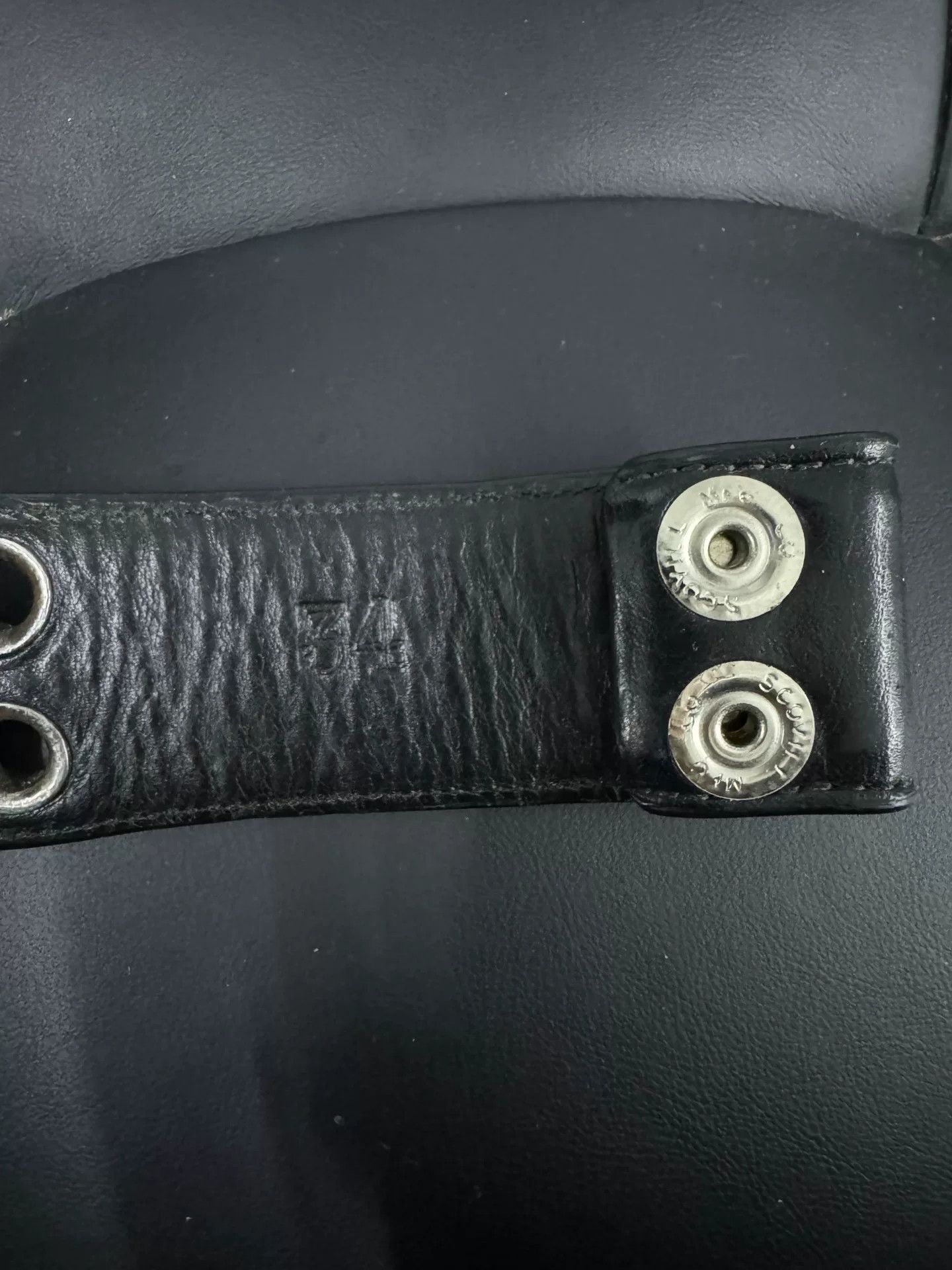 Chrome Hearts Chrome Hearts Punctured Belt with Silver Studs Size ONE SIZE - 6 Thumbnail