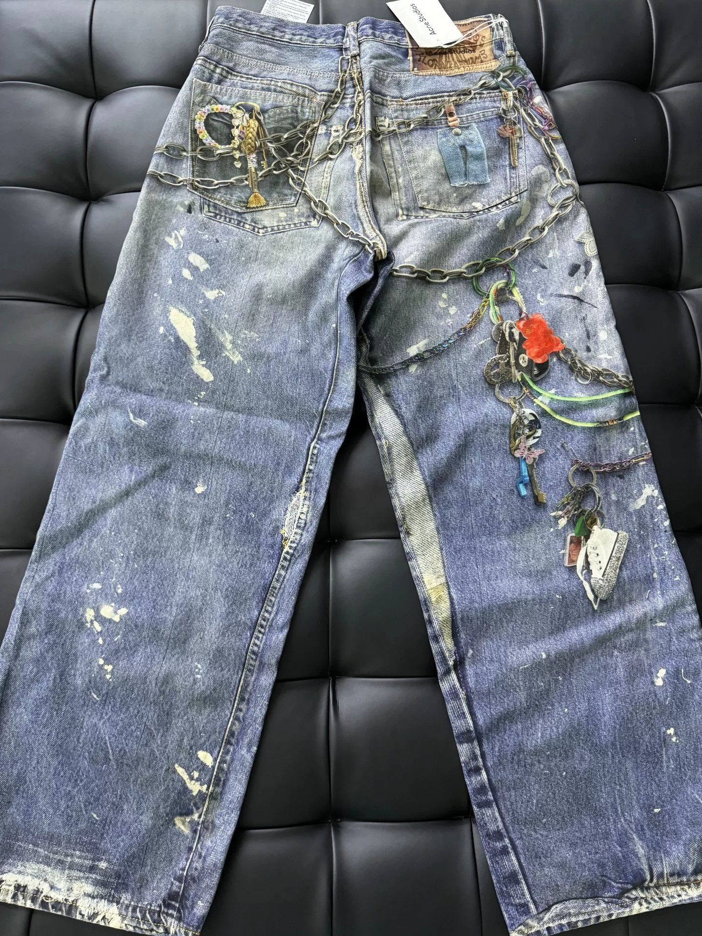 Acne Studios Acne Studios 3D Printed Denim Pants Size US 32 / EU 48 - 4 Thumbnail