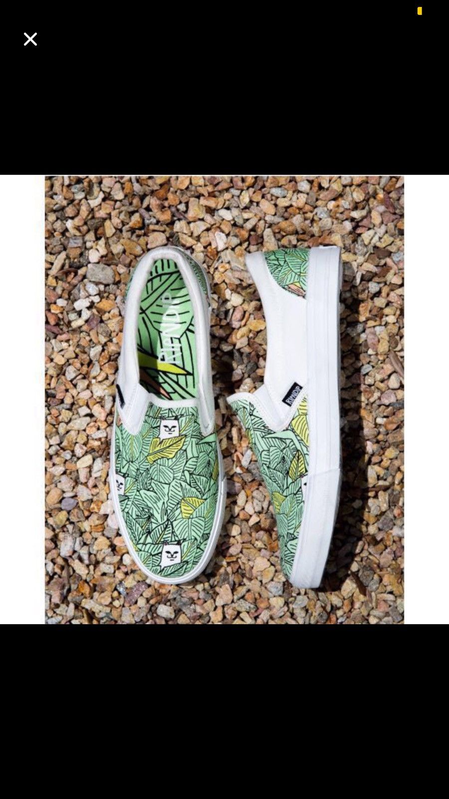 Rip N Dip Ripndip Nermal Leaf Slip Ons Grailed