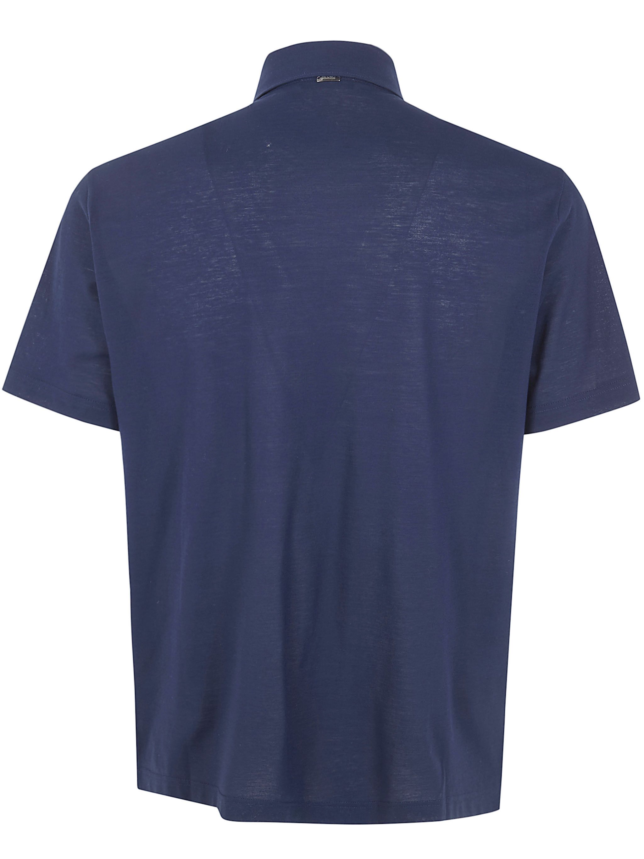 Herno JERSEY VOILE CREPE SHORT SLEEVES POLO SHIRT Size US XXL / EU 58 / 5 - 2 Thumbnail