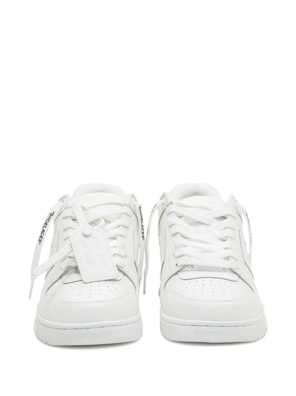 Off-White "M-OUT OF OFFICE" CALF LEATHER SNEAKERS Size US 12 / EU 45 - 2 Thumbnail
