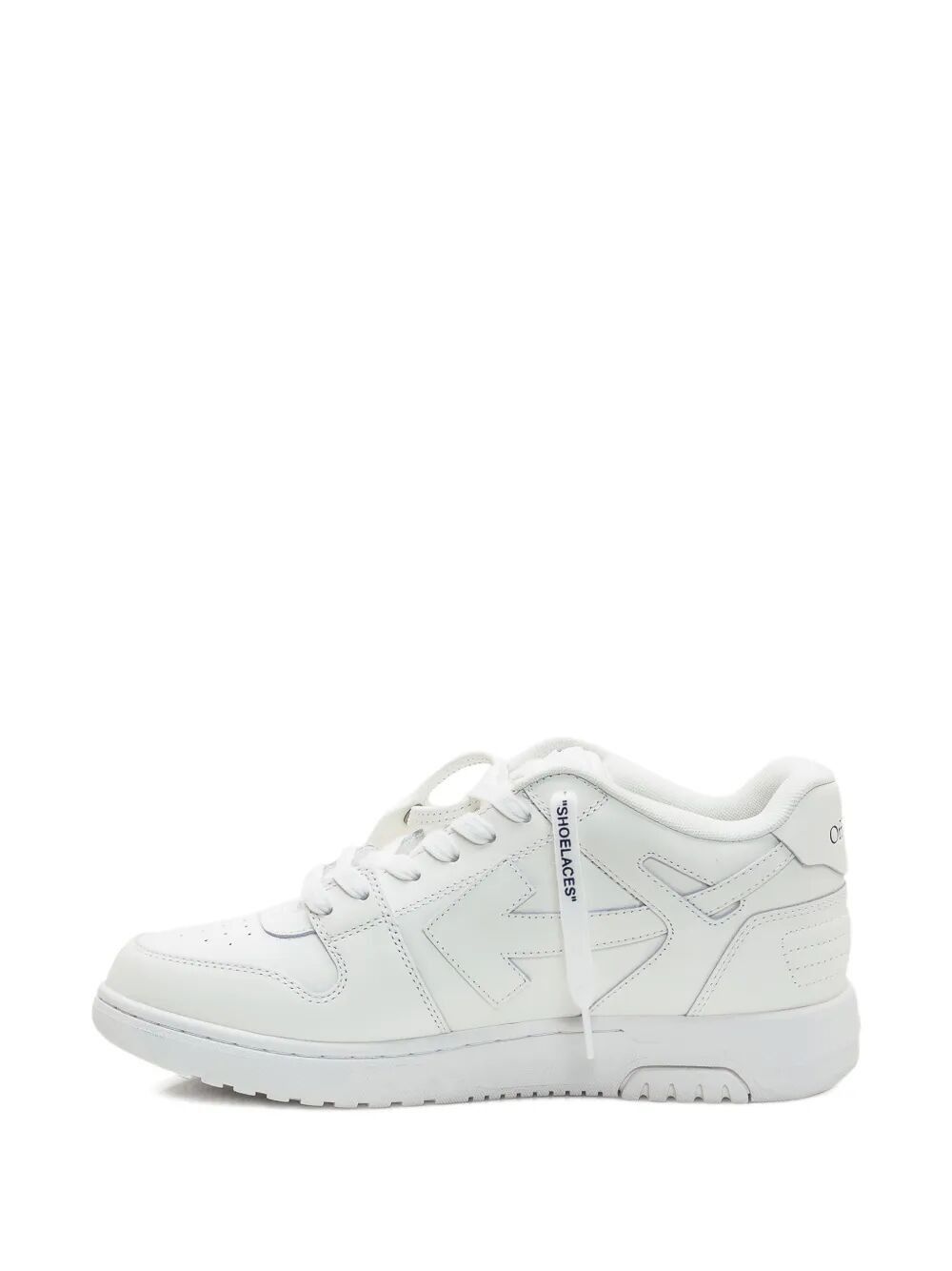 Off-White "M-OUT OF OFFICE" CALF LEATHER SNEAKERS Size US 12 / EU 45 - 4 Thumbnail