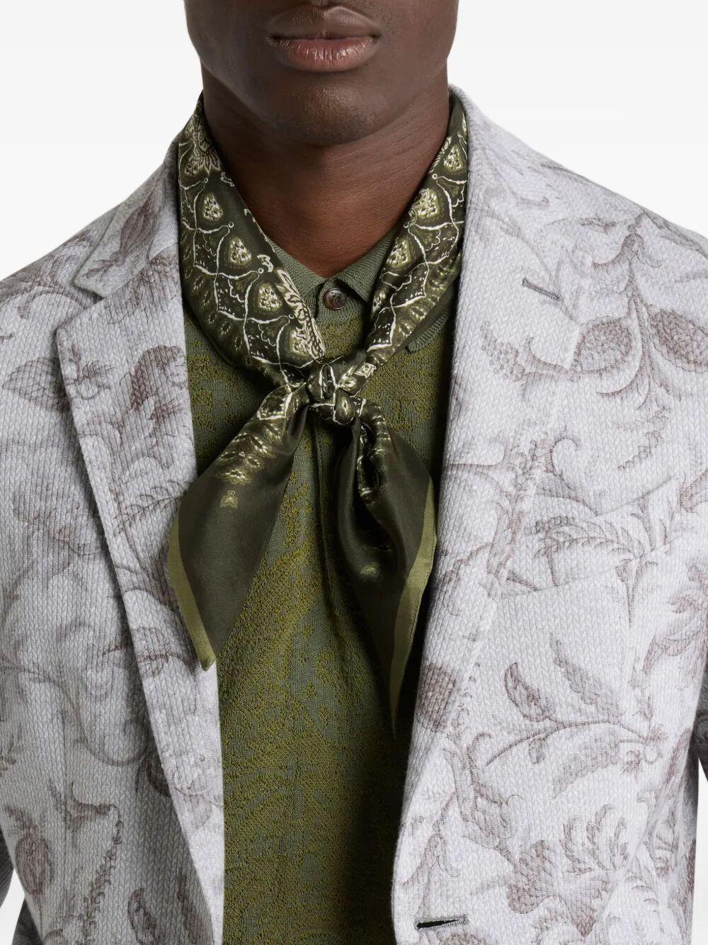 Etro TRIANGLE FOULARD PRINT SCARF Size ONE SIZE - 2 Thumbnail