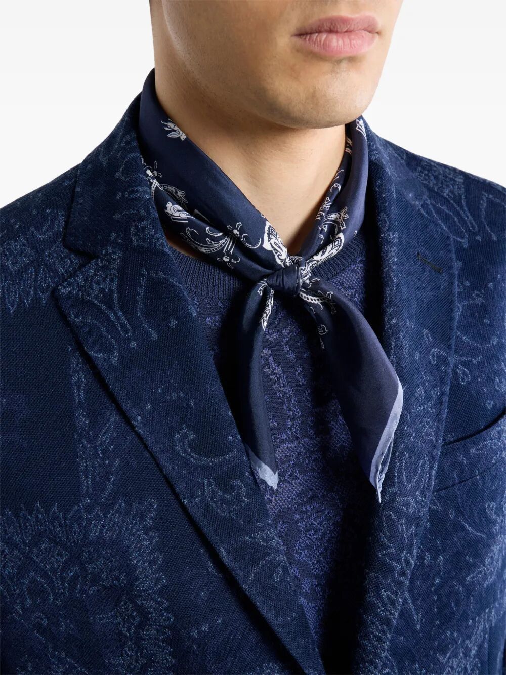 Etro SQUARED FOULARD PRINT SCARF Size ONE SIZE - 2 Thumbnail
