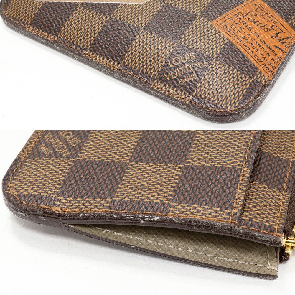 Louis Vuitton Louis Vuitton Louis Vuitton Pochette Clé Damier Coin Case Key Case Textile Coin Case N63086 DUTY FREE for USA Size ONE SIZE - 4 Thumbnail