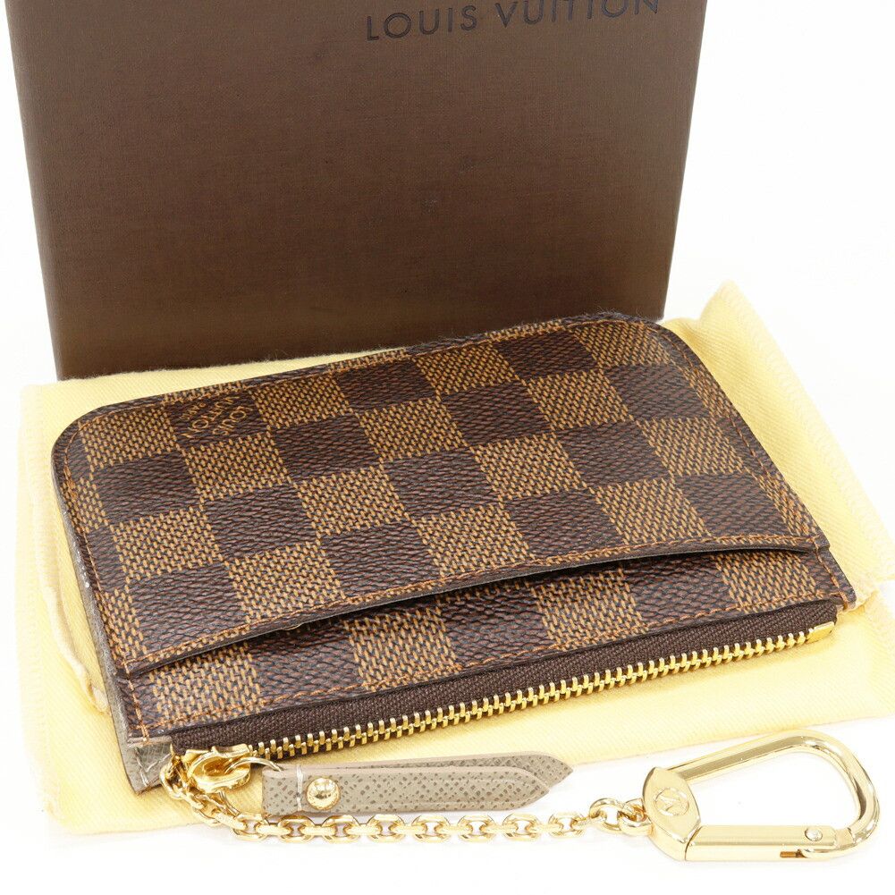 Louis Vuitton Louis Vuitton Louis Vuitton Pochette Clé Damier Coin Case Key Case Textile Coin Case N63086 DUTY FREE for USA Size ONE SIZE - 2 Thumbnail