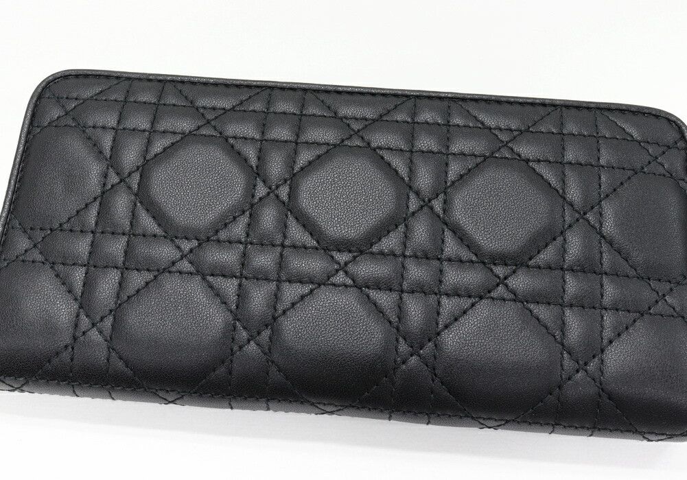Dior Dior Dior Lady Dior Voyageur Lambskin Long Wallet Leather Long Wallet S0007ONMJ_M900 DUTY FREE for USA Size ONE SIZE - 5 Thumbnail