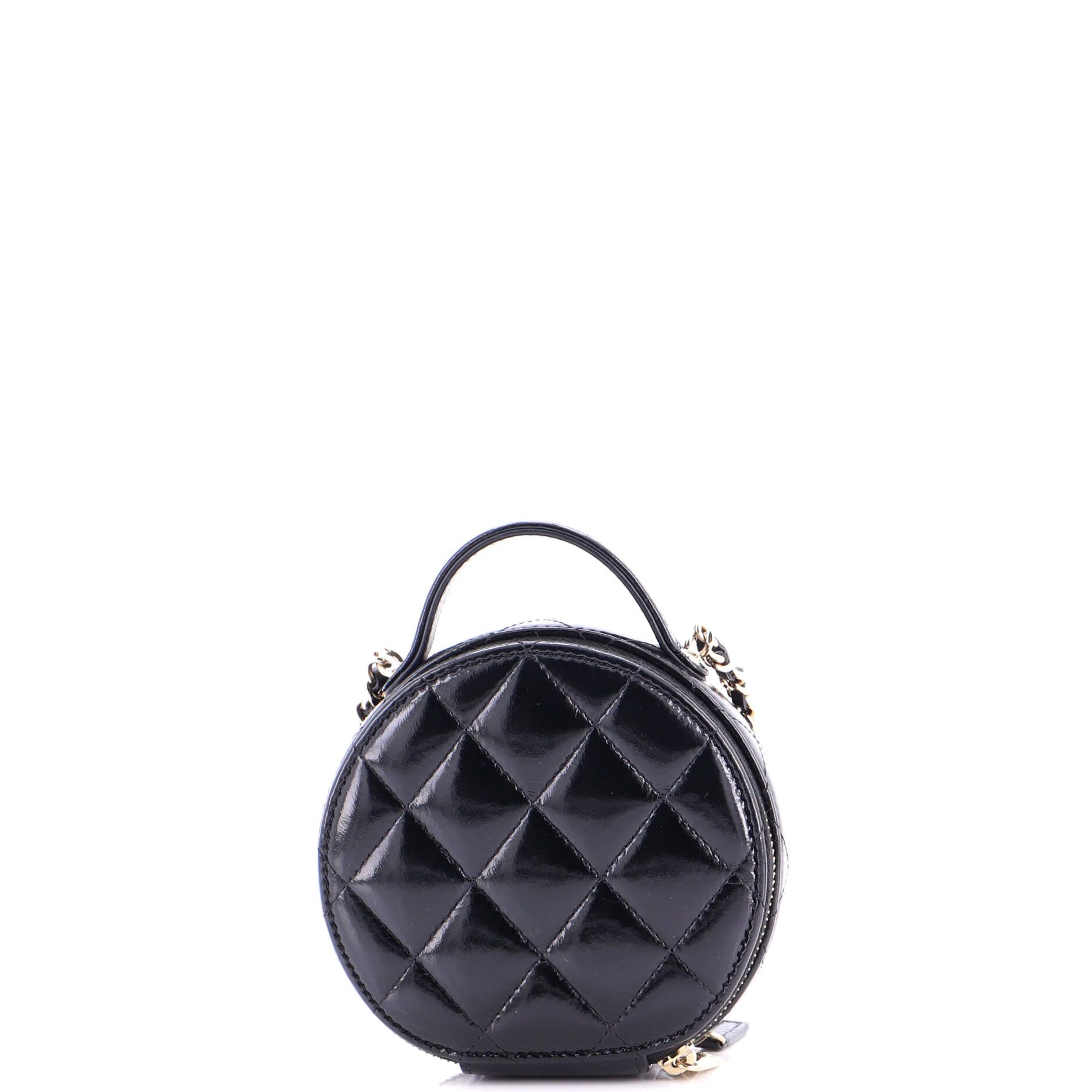 Chanel Handle with Care Round Vanity Case with Chain Size ONE SIZE - 3 Thumbnail
