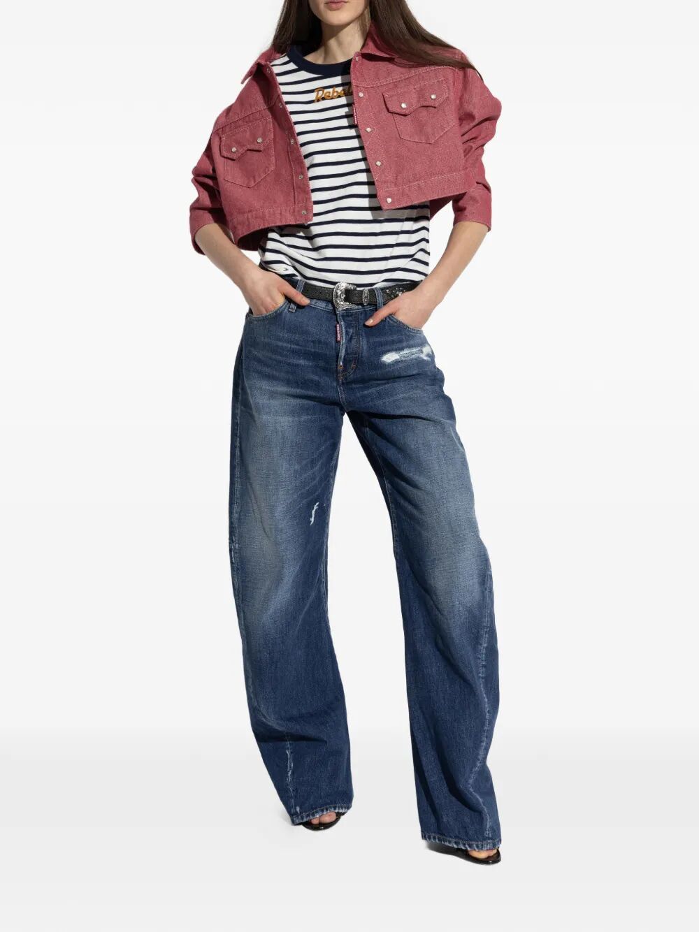 Dsquared2 "LOOSE TWST" JEANS Size 28" / US 6 / IT 42 - 7 Thumbnail