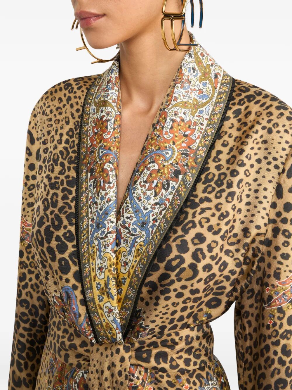 Etro PRINTED DOUBLEBREASTED MIDI DRESS Size M / US 6-8 / IT 42-44 - 6 Thumbnail