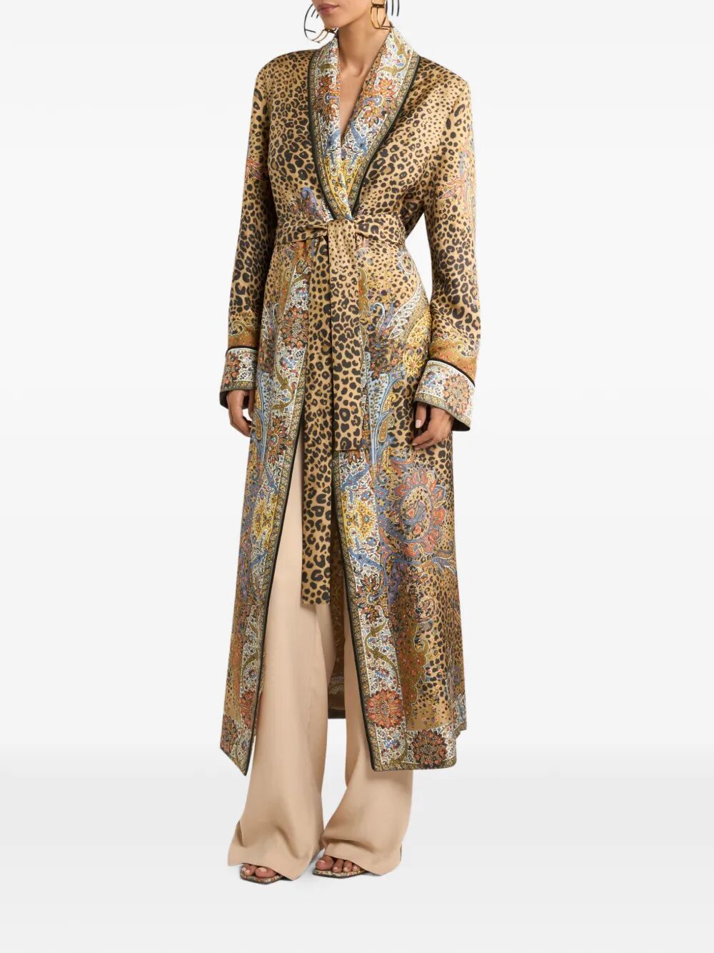 Etro PRINTED DOUBLEBREASTED MIDI DRESS Size M / US 6-8 / IT 42-44 - 5 Thumbnail