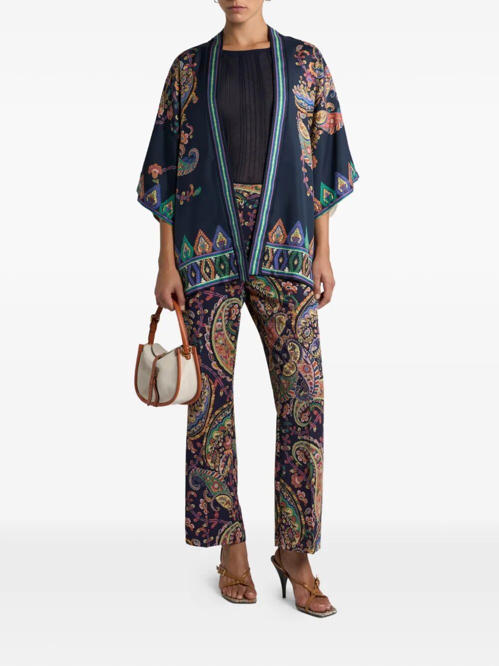 Etro PRINTED STRAGHT TROUSERS Size 28" / US 6 / IT 42 - 4 Thumbnail