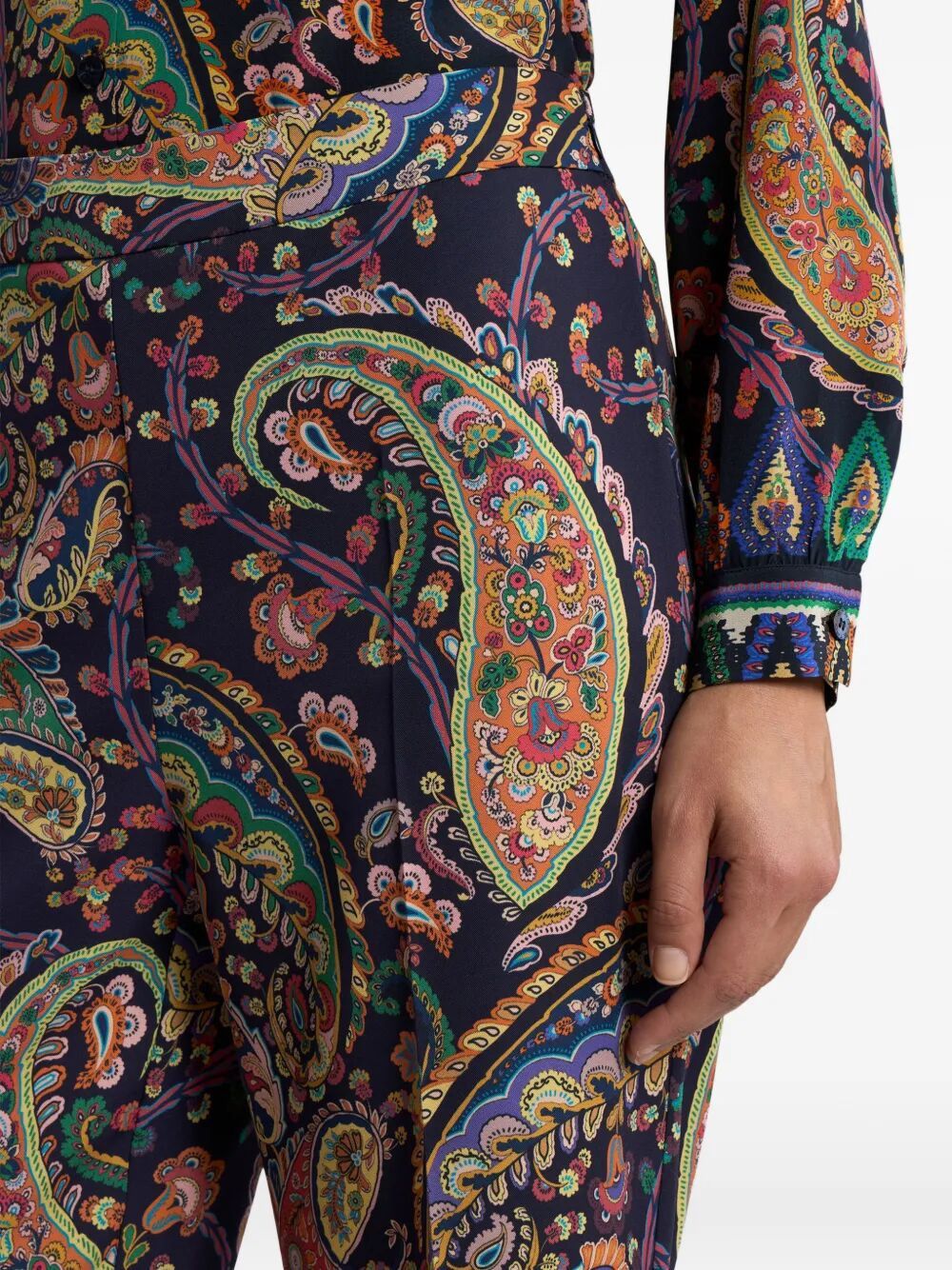 Etro PRINTED STRAGHT TROUSERS Size 32" / US 10 / IT 46 - 7 Thumbnail