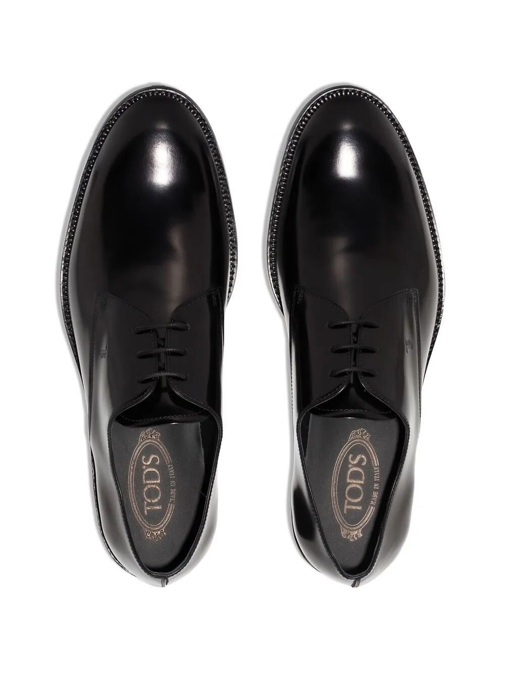 Tod's "JANEIRO" CLASSIC LEATHER DERBY SHOES Size US 9 / EU 42 - 2 Thumbnail