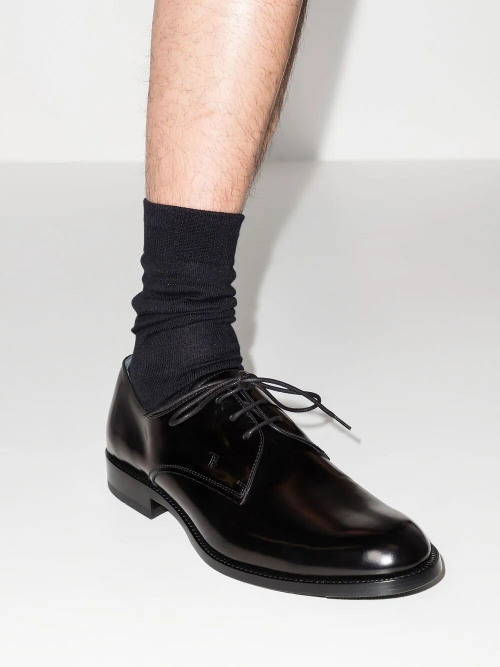 Tod's "JANEIRO" CLASSIC LEATHER DERBY SHOES Size US 9 / EU 42 - 4 Thumbnail