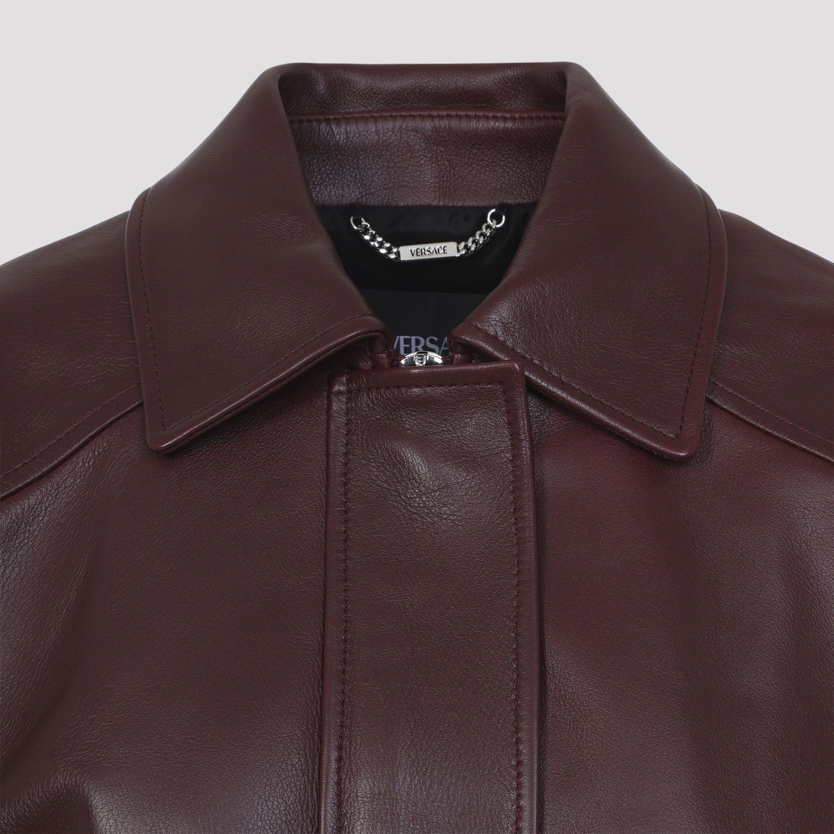 Versace Versace Bufalo Leather Blouson Size S / US 4 / IT 40 - 4 Thumbnail