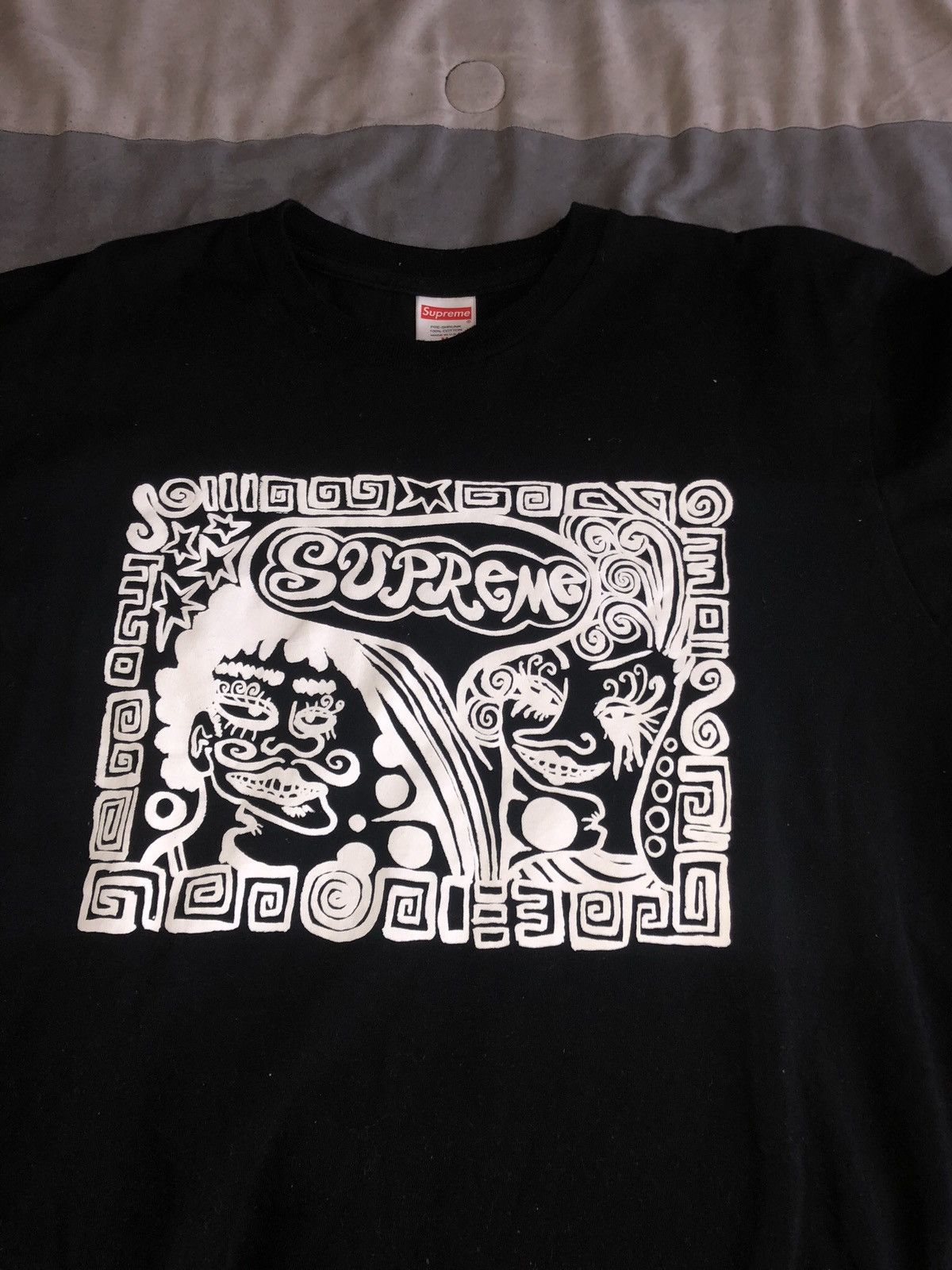 Supreme faces tee black on sale