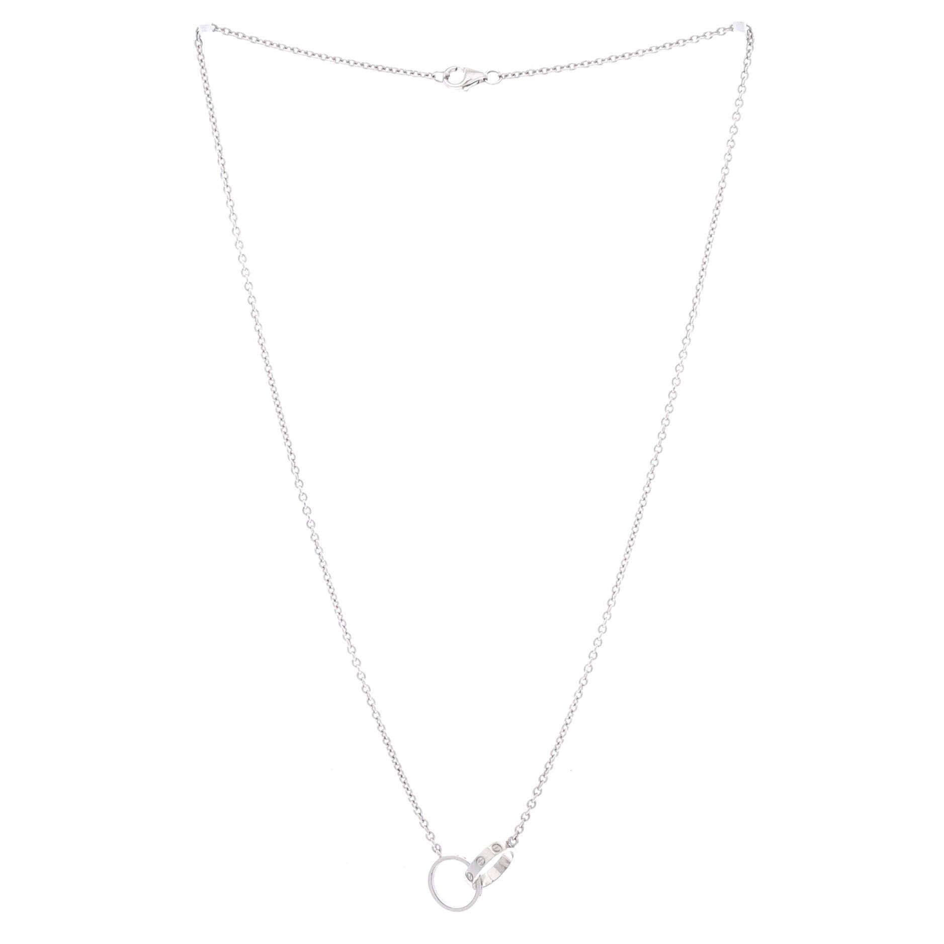 Cartier Love Interlocking Necklace Size ONE SIZE - 2 Thumbnail