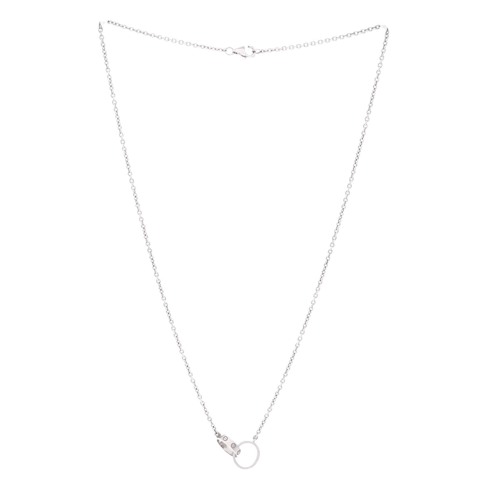 Cartier Love Interlocking Necklace Size ONE SIZE - 2 Thumbnail