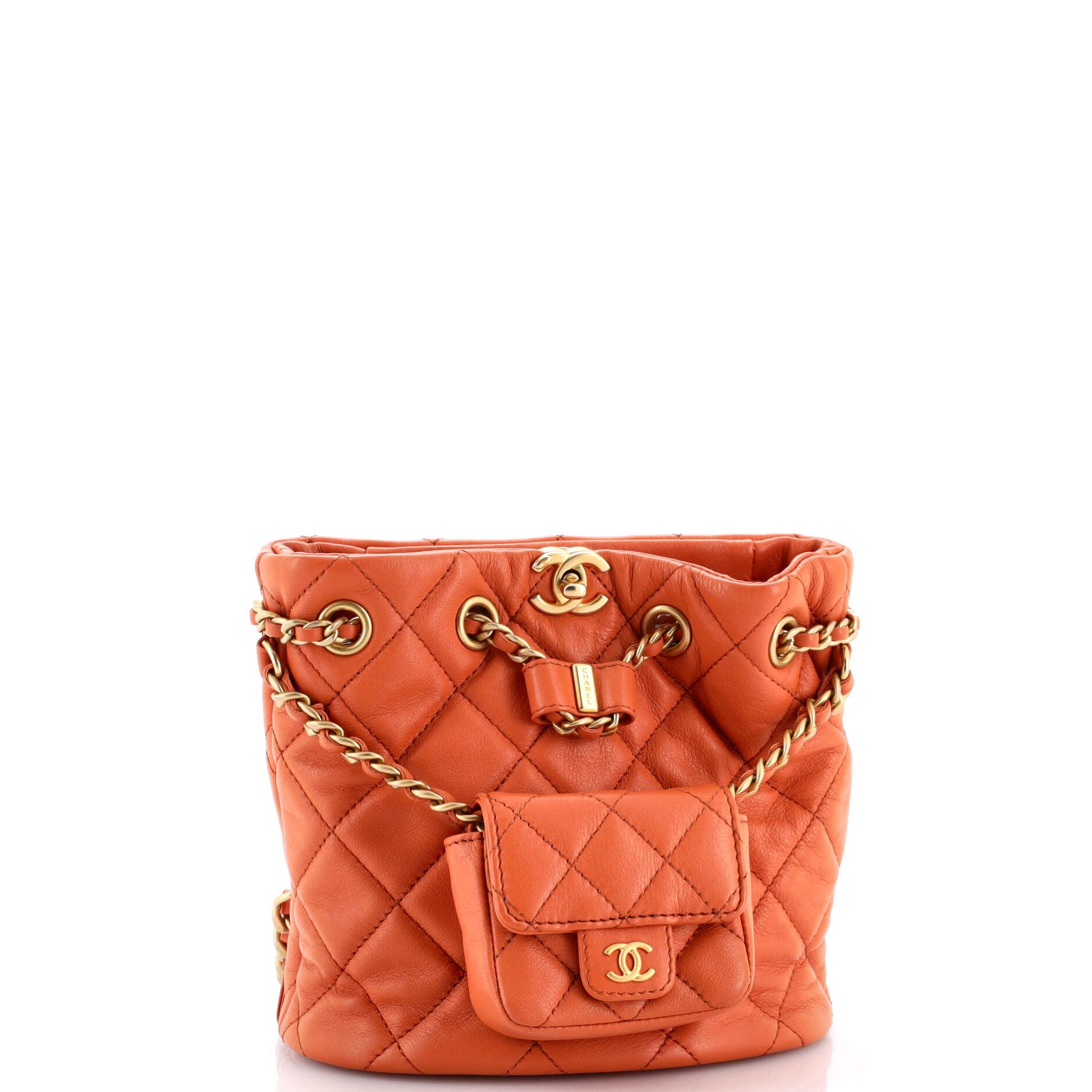 Chanel CC Pocket Chain Bucket Backpack Size ONE SIZE - 2 Thumbnail