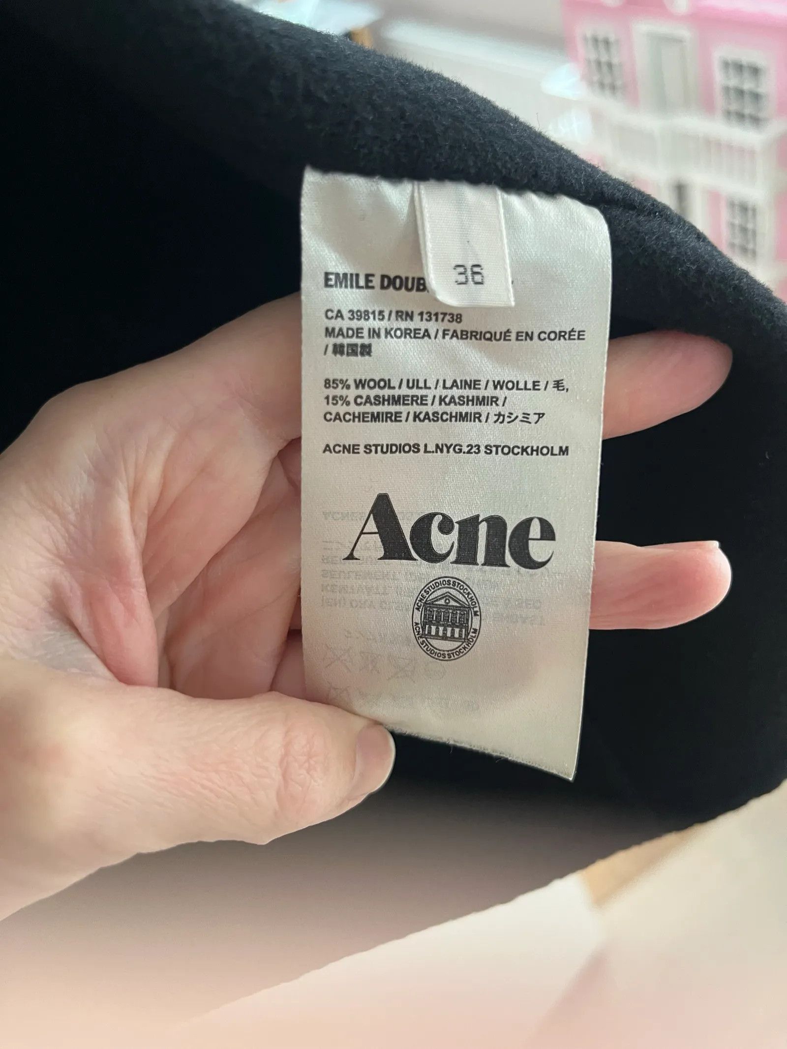 Acne Studios Acne Studios Emile Doubleé Coat Size XS / US 0-2 / IT 36-38 - 4 Thumbnail