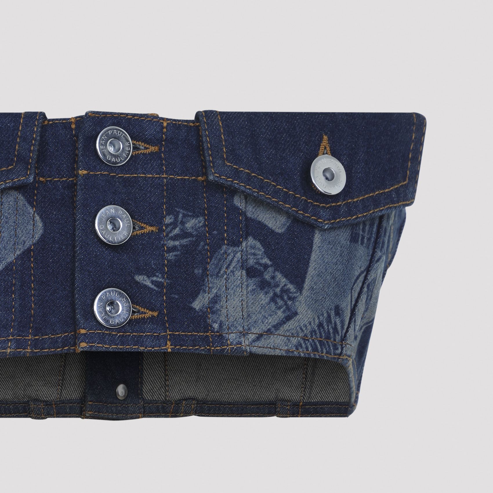Jean Paul Gaultier Jean Paul Gaultier Denim Bra Top Size XS / US 0-2 / IT 36-38 - 3 Thumbnail