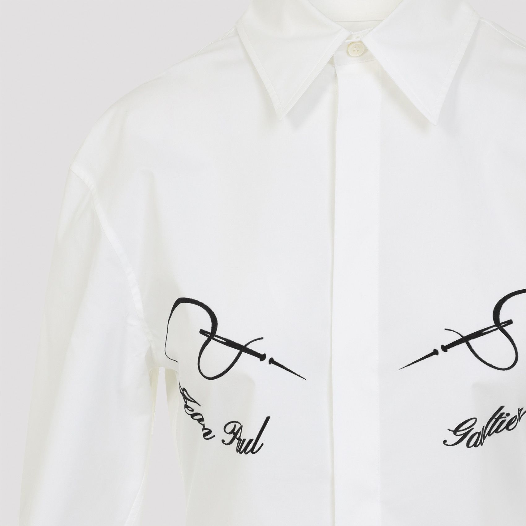 Jean Paul Gaultier Jean Paul Gaultier Needless Flock Shirt Size S / US 4 / IT 40 - 3 Thumbnail