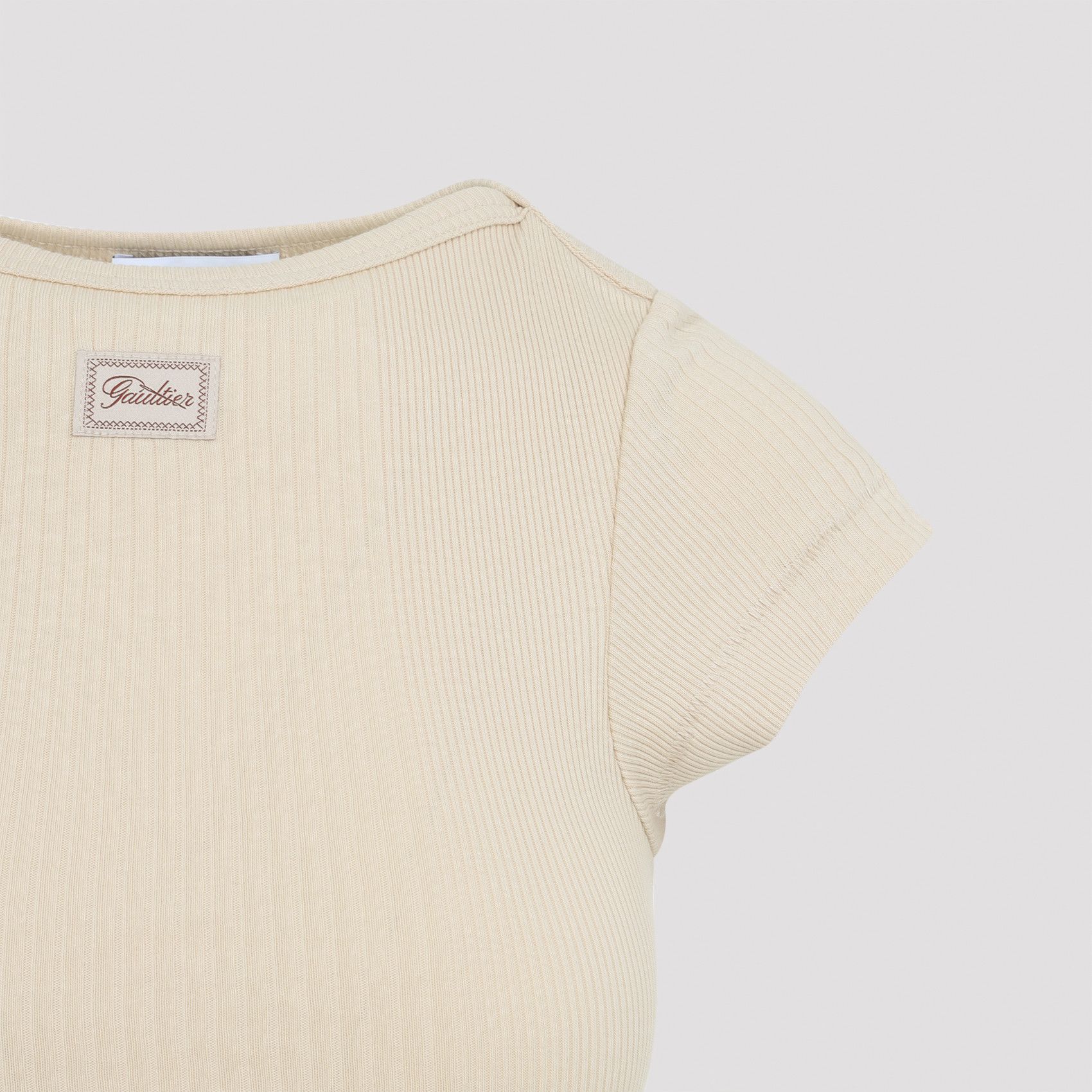 Jean Paul Gaultier Jean Paul Gaultier Cropped T-shirt Size XS / US 0-2 / IT 36-38 - 3 Thumbnail