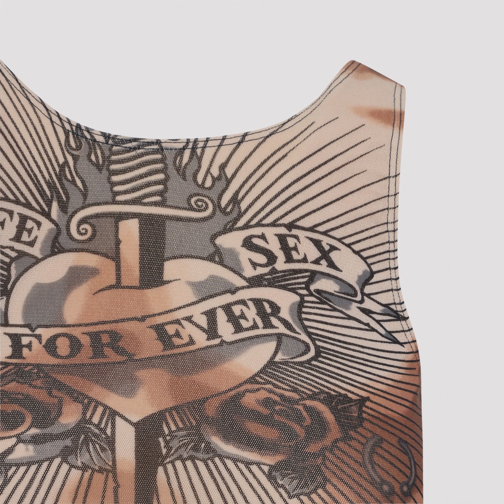 Jean Paul Gaultier Jean Paul Gaultier Safe Sex Tattoo Top Size XS / US 0-2 / IT 36-38 - 3 Thumbnail
