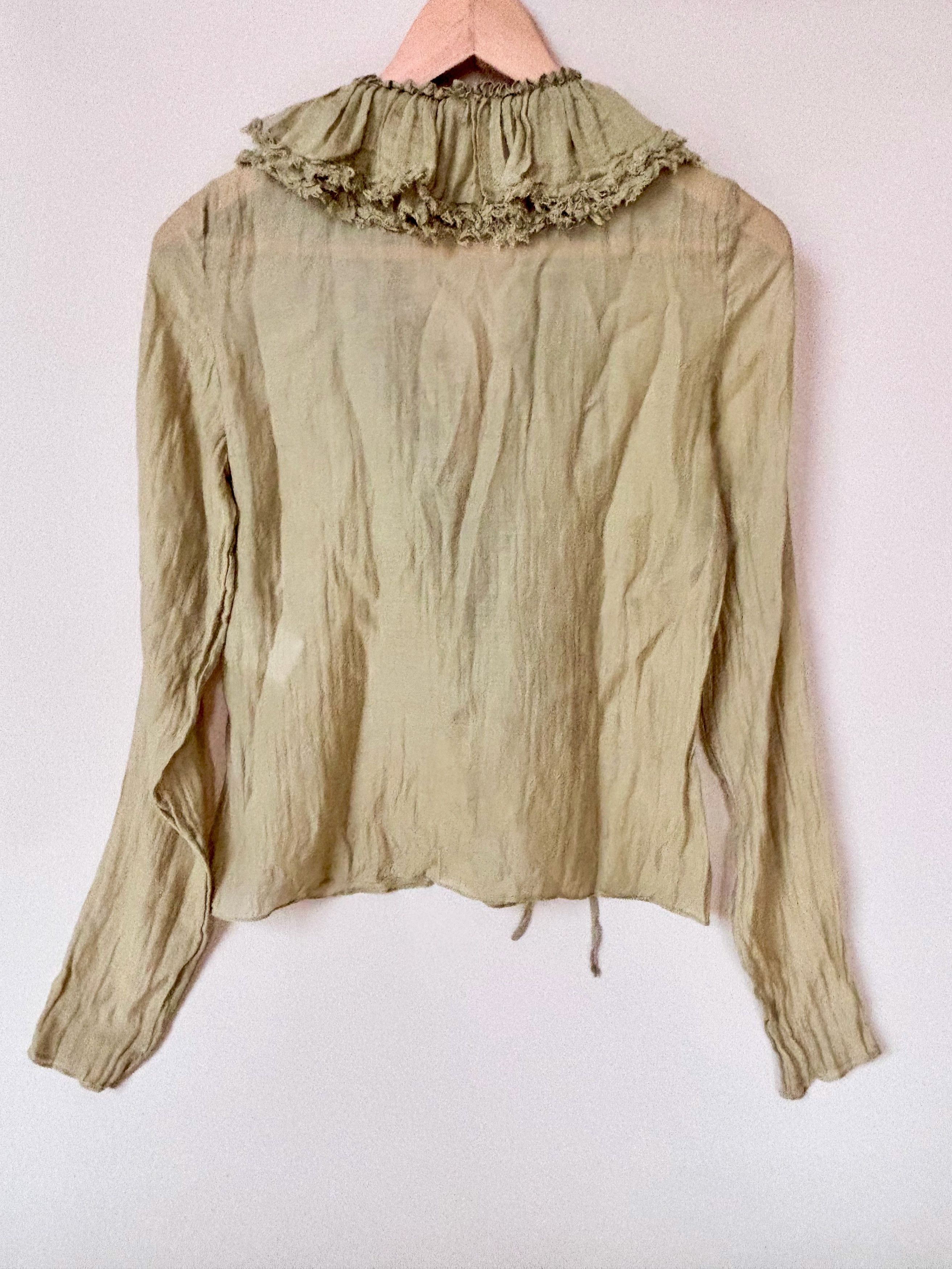 Gucci Blouse à volants Size XS / US 0-2 / IT 36-38 - 4 Thumbnail