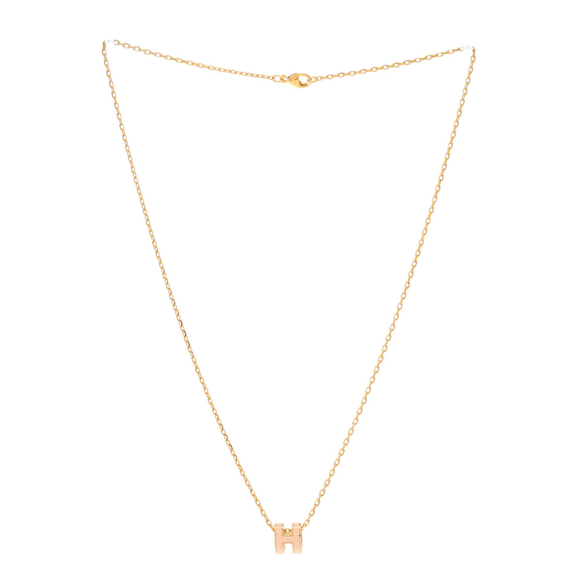 Hermes Pop H Pendant Chain Necklace Size ONE SIZE - 2 Thumbnail