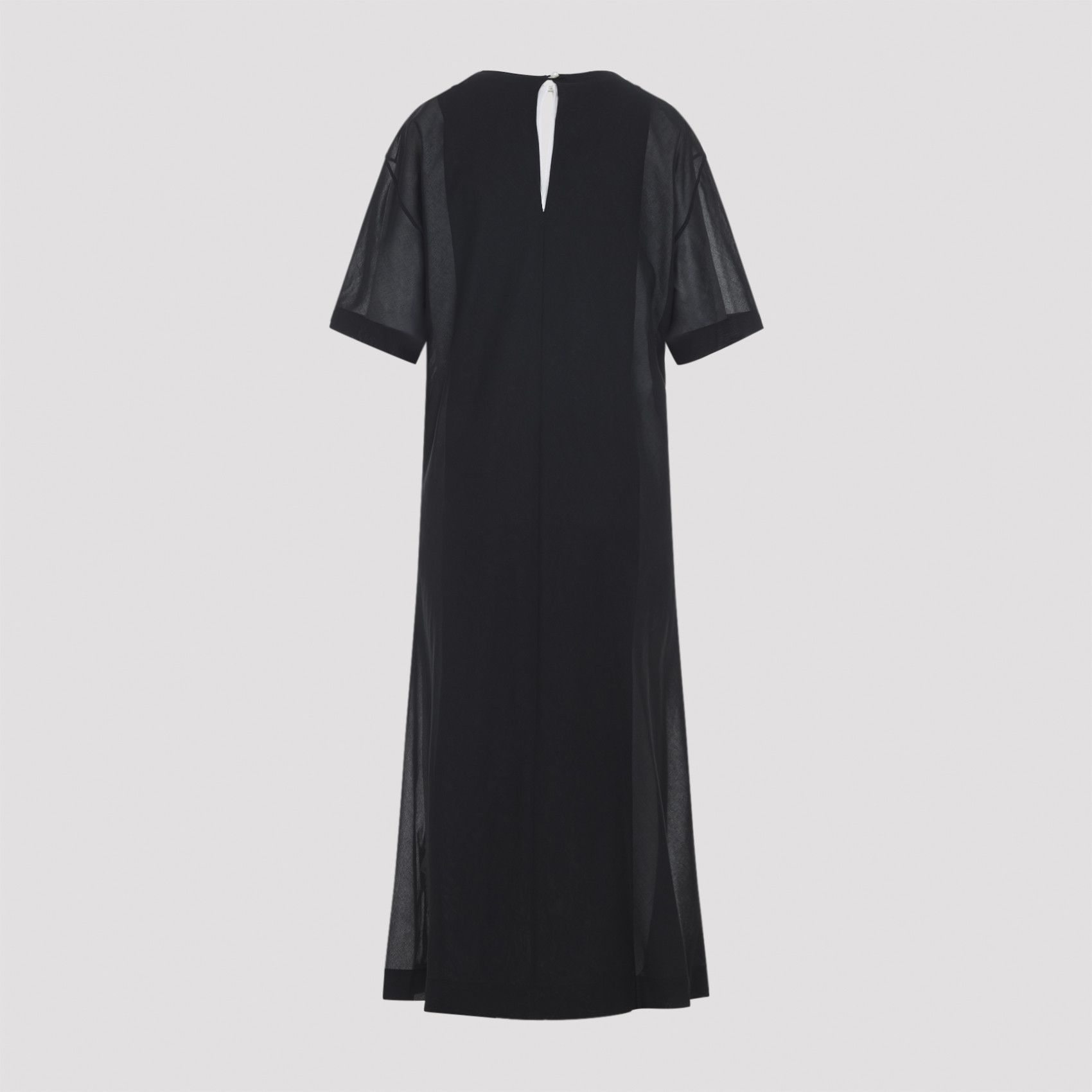 Carven Carven Sheer Draped Midi Dress Size S / US 4 / IT 40 - 2 Thumbnail