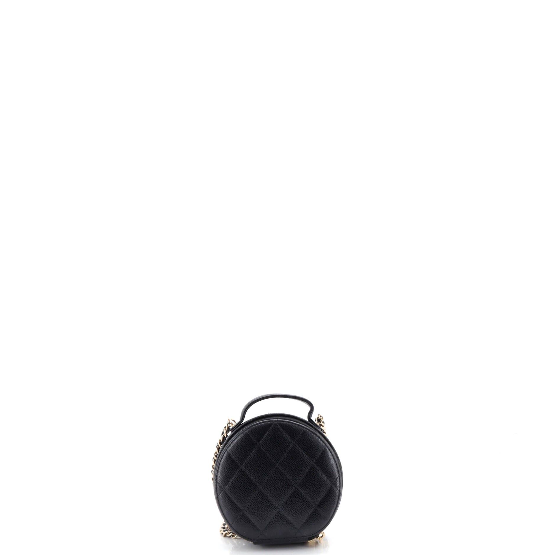 Chanel Handle with Care Round Vanity Case with Chain Size ONE SIZE - 3 Thumbnail