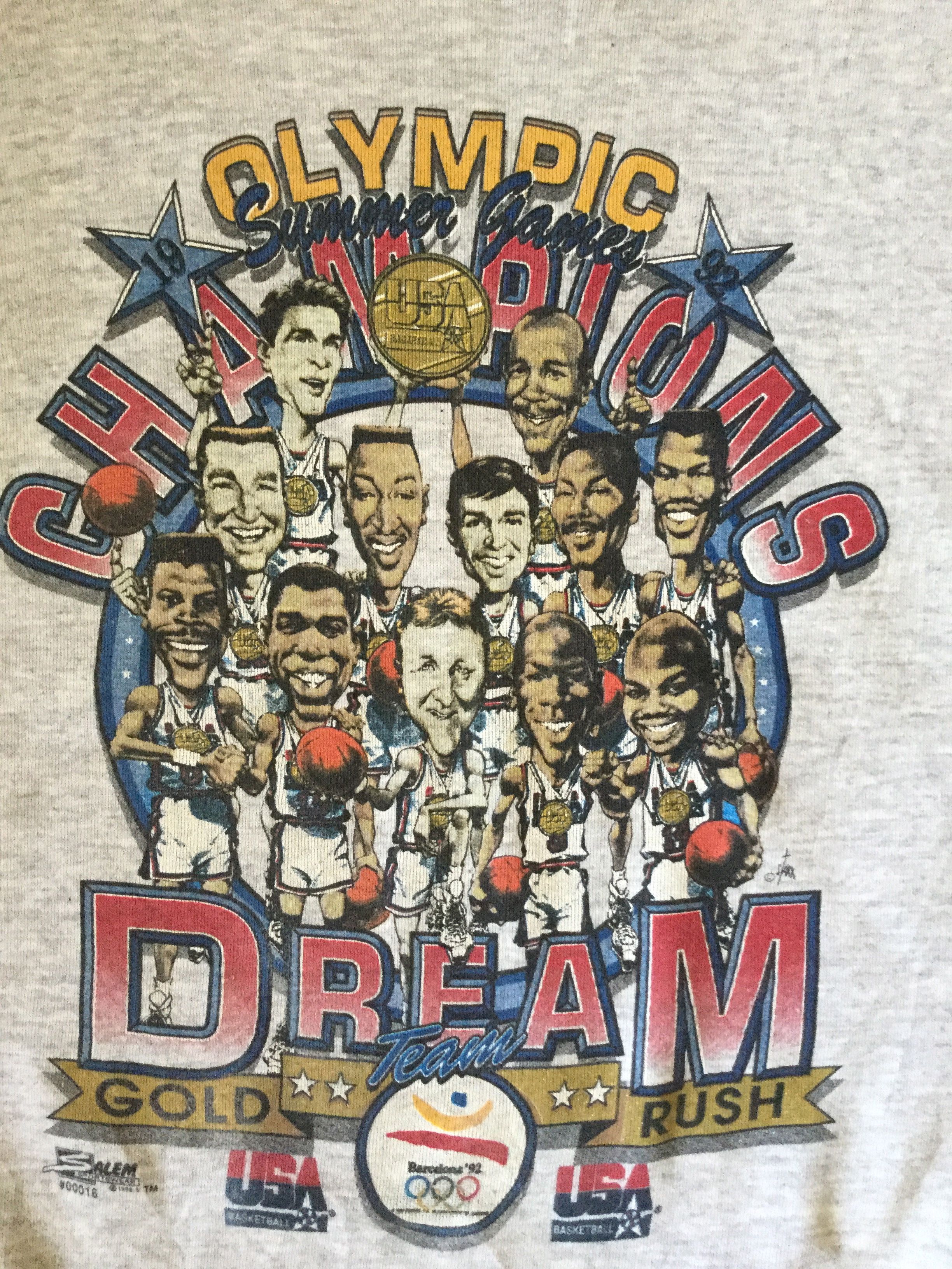 NBA Vintage 90s 1992 Olympic Champions USA Basketball Dream Team Size US L / EU 52-54 / 3 - 2 Thumbnail