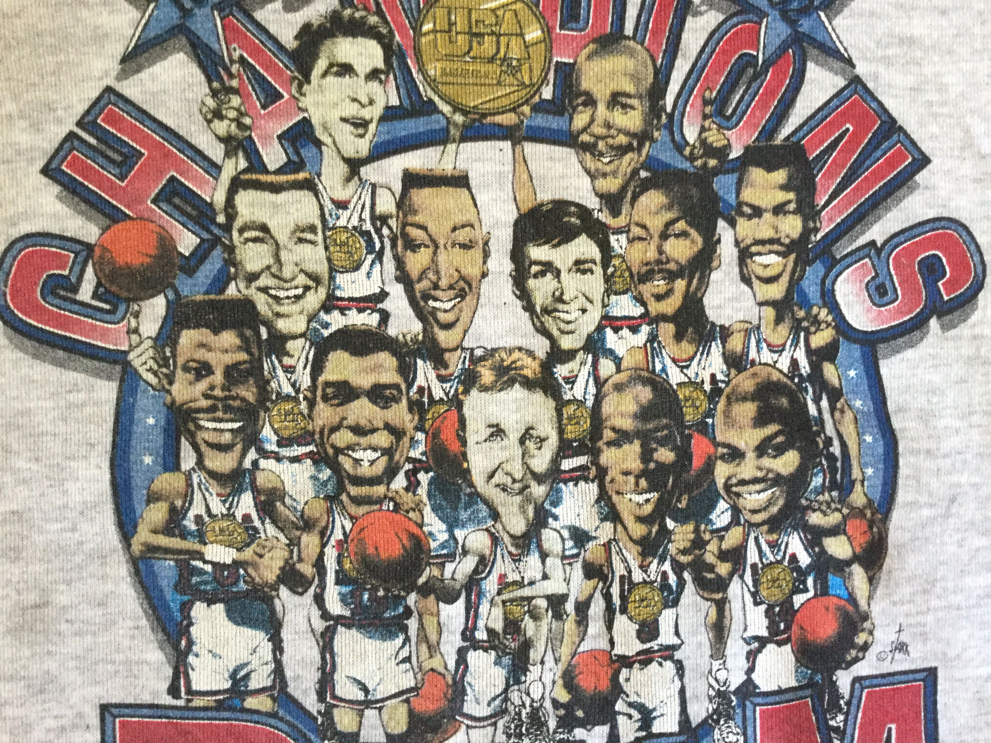 NBA Vintage 90s 1992 Olympic Champions USA Basketball Dream Team Size US L / EU 52-54 / 3 - 7 Thumbnail