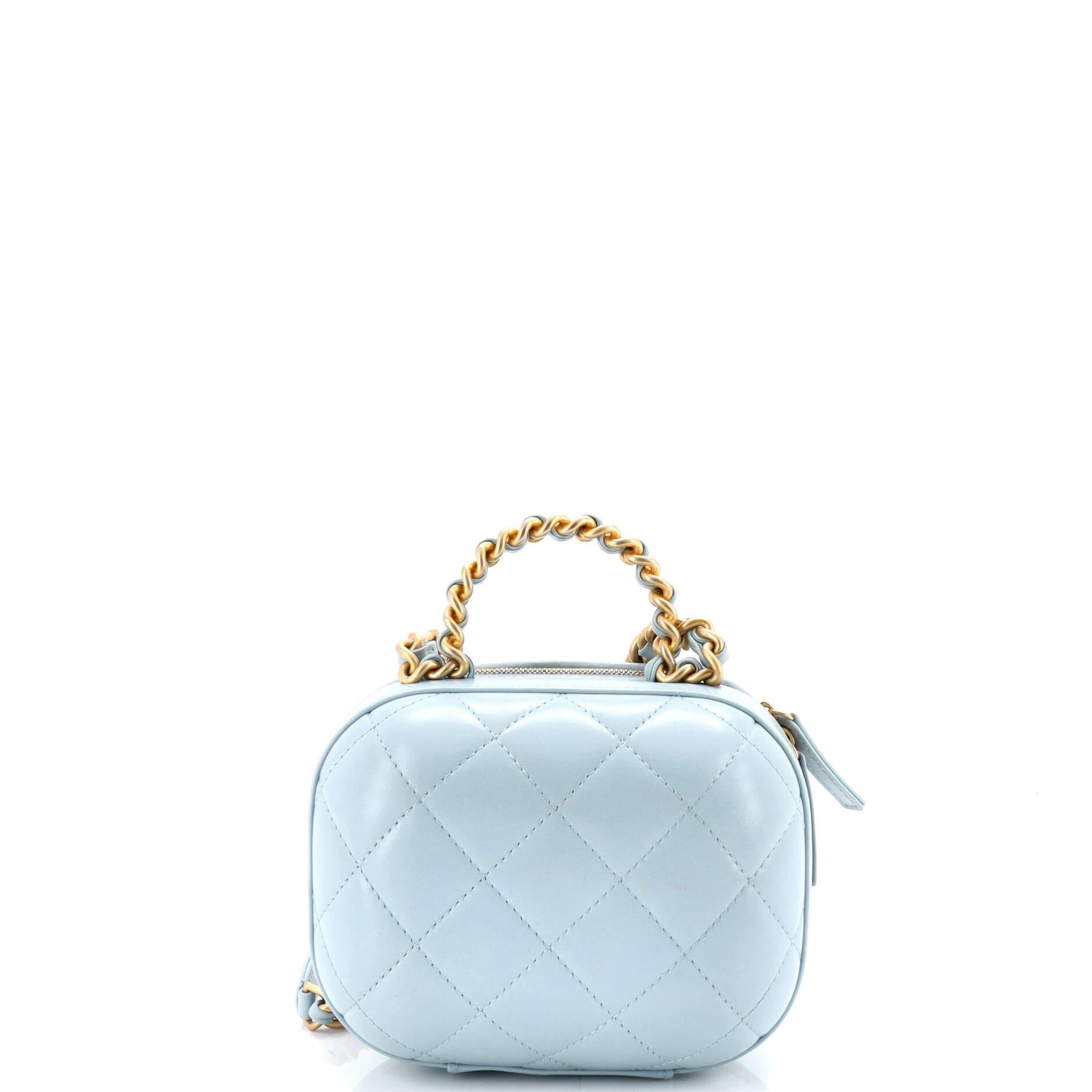 Chanel CC Bubble Top Handle Vanity Case with Chain Size ONE SIZE - 3 Thumbnail