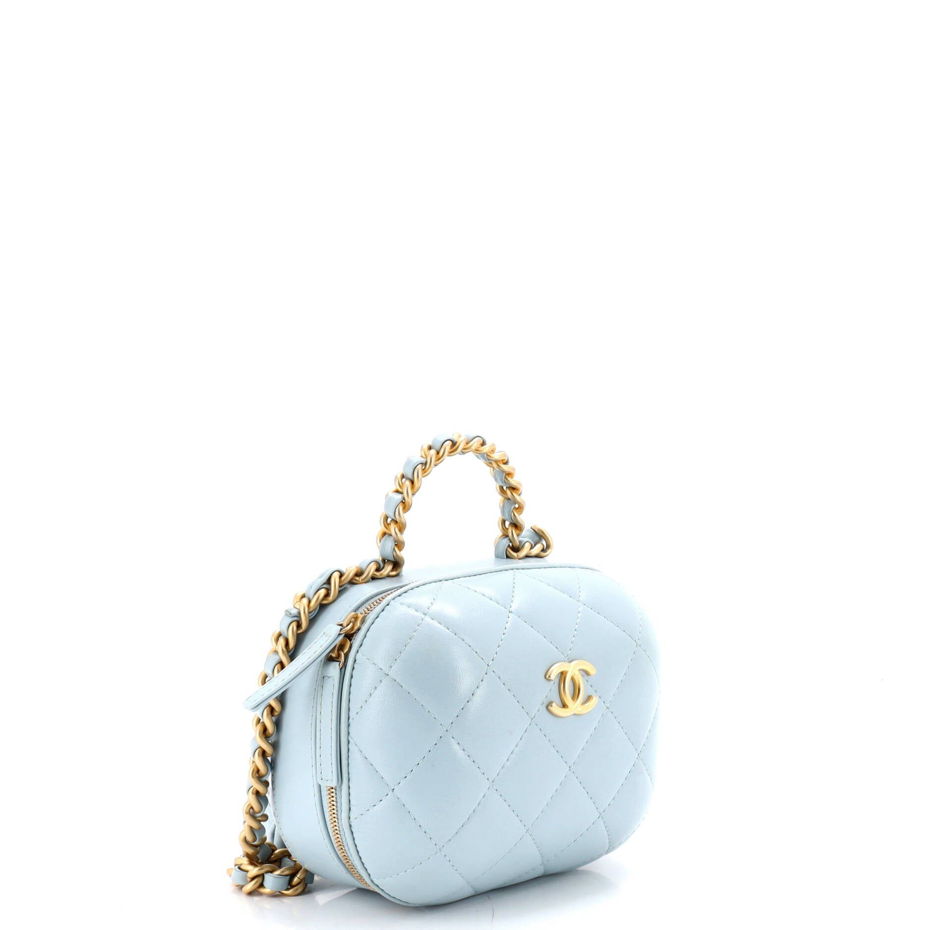 Chanel CC Bubble Top Handle Vanity Case with Chain Size ONE SIZE - 2 Thumbnail