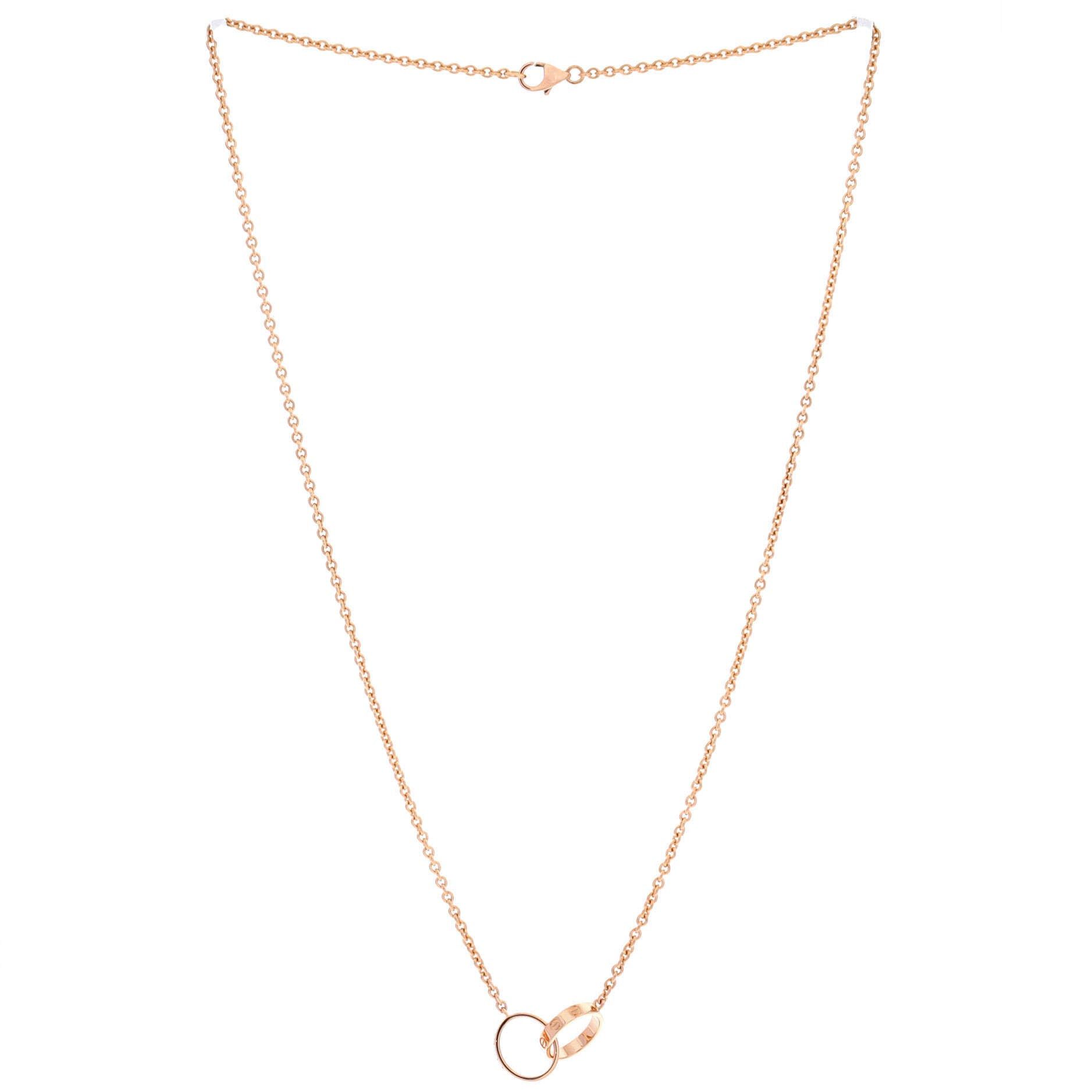 Cartier Love Interlocking Necklace Size ONE SIZE - 3 Thumbnail