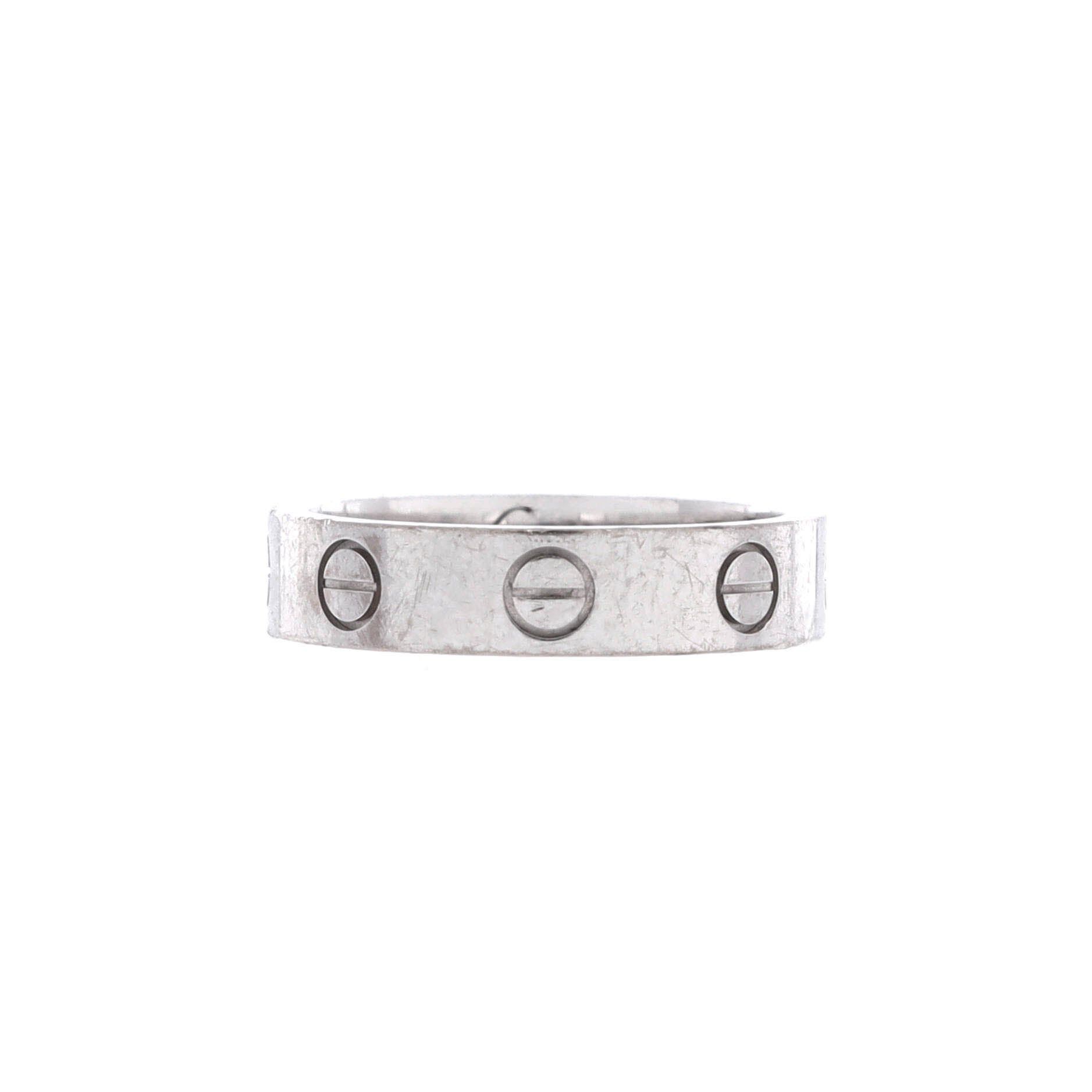 Cartier Love Wedding Band 1 Diamond Ring Size ONE SIZE - 2 Thumbnail