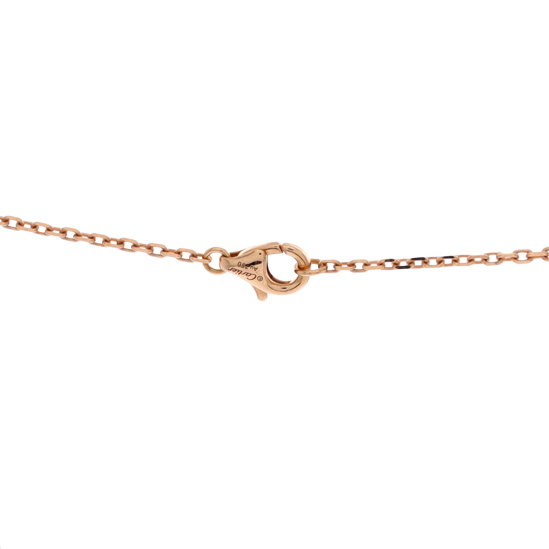 Cartier Love Interlocking Pave Necklace Size ONE SIZE - 3 Thumbnail