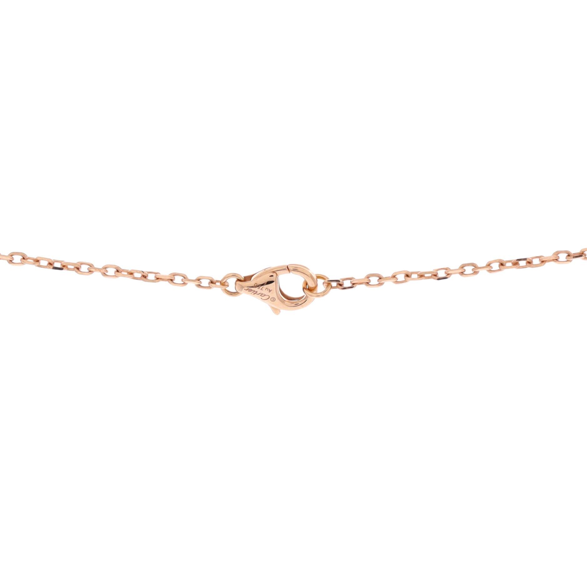 Cartier Love Interlocking Pave Necklace Size ONE SIZE - 3 Thumbnail