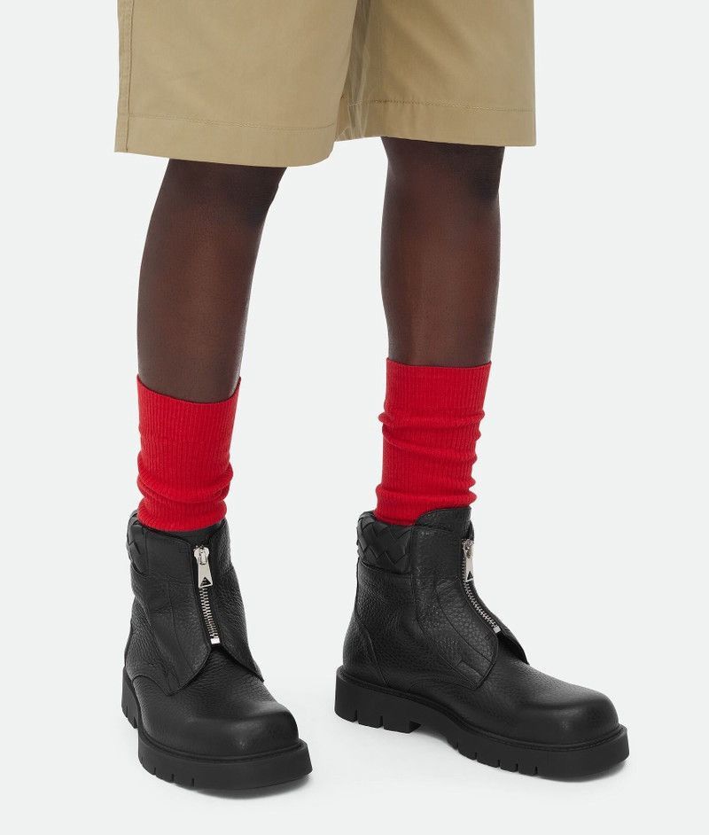 Bottega Veneta Bottega Veneta Haddock Intercciato Zip Up Ankle Boots Size US 8 / EU 41 - 2 Thumbnail
