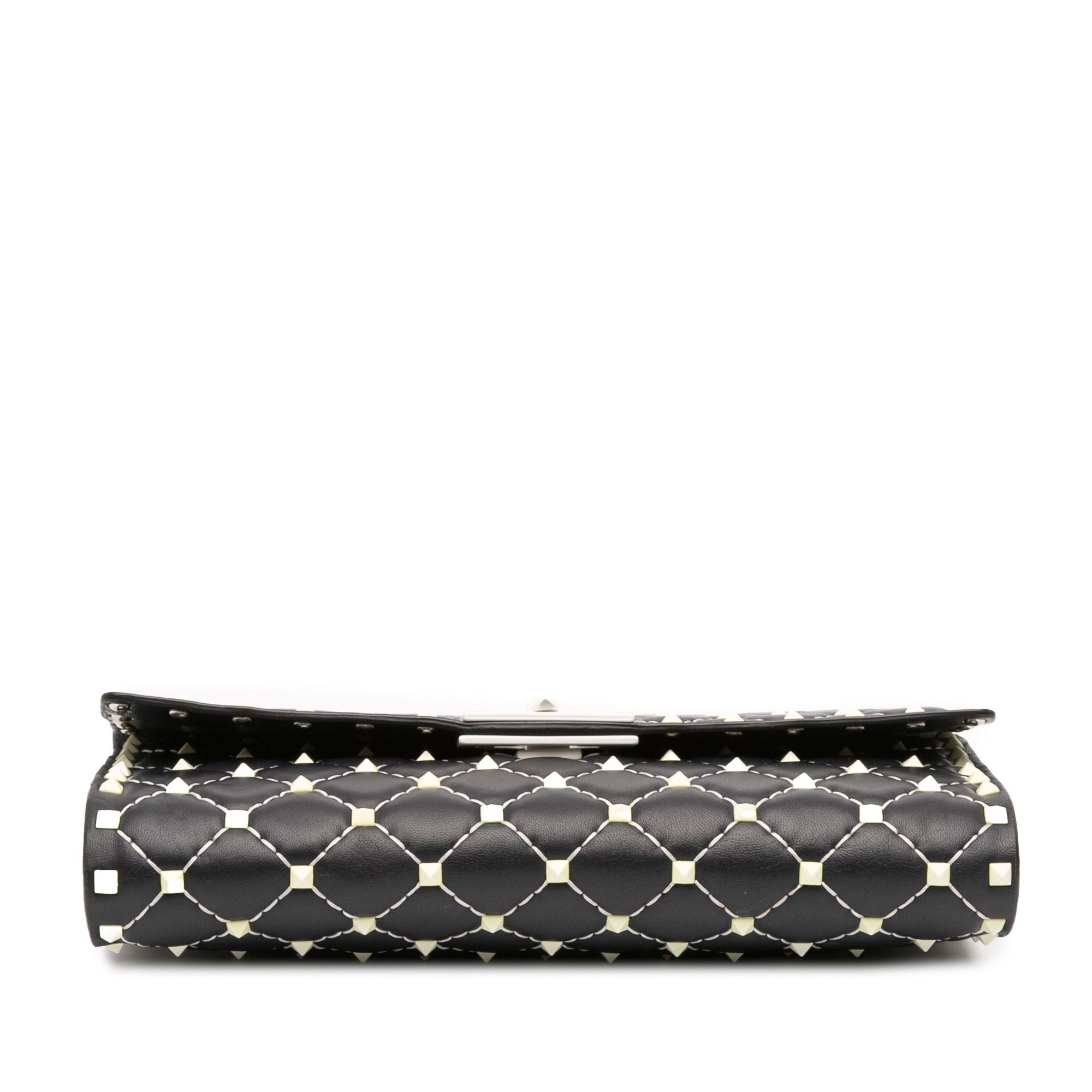 Valentino Valentino Quilted Lambskin Free Rockstud Spike Wallet On Chain Size ONE SIZE - 3 Thumbnail