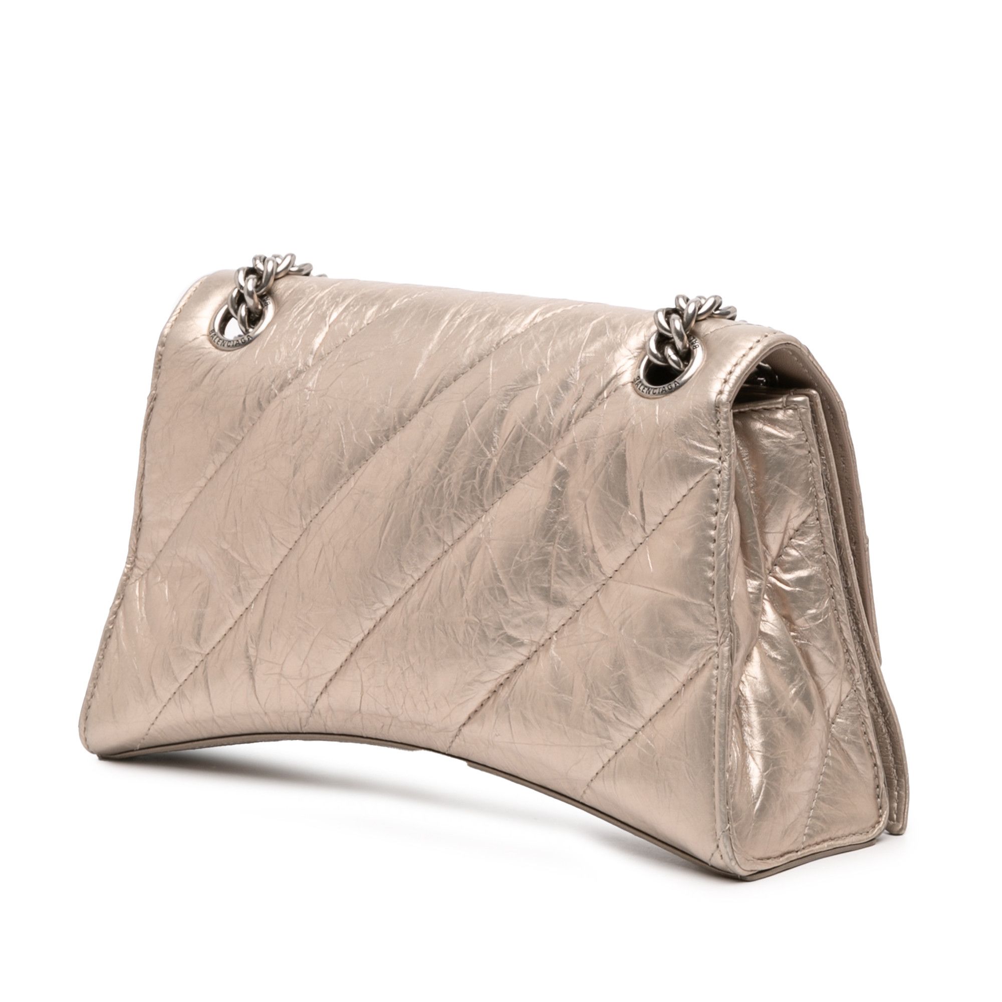 Balenciaga Balenciaga Small Metallic Calfskin Crush Chain Shoulder Bag Size ONE SIZE - 2 Thumbnail