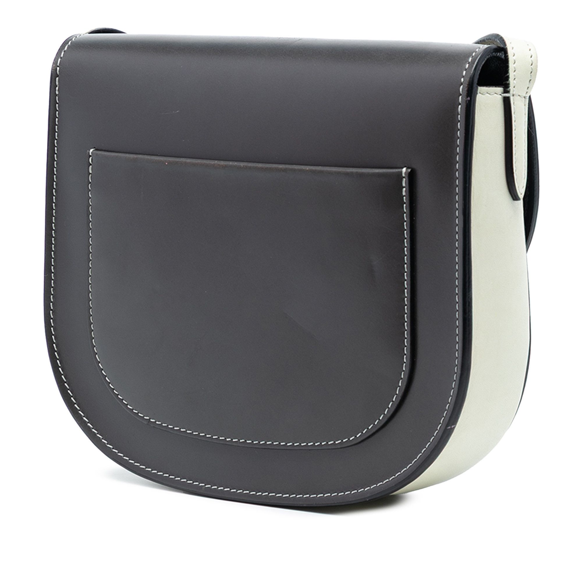 Celine Celine Small Bicolor Glazed Calfskin Trotteur Crossbody Size ONE SIZE - 2 Thumbnail