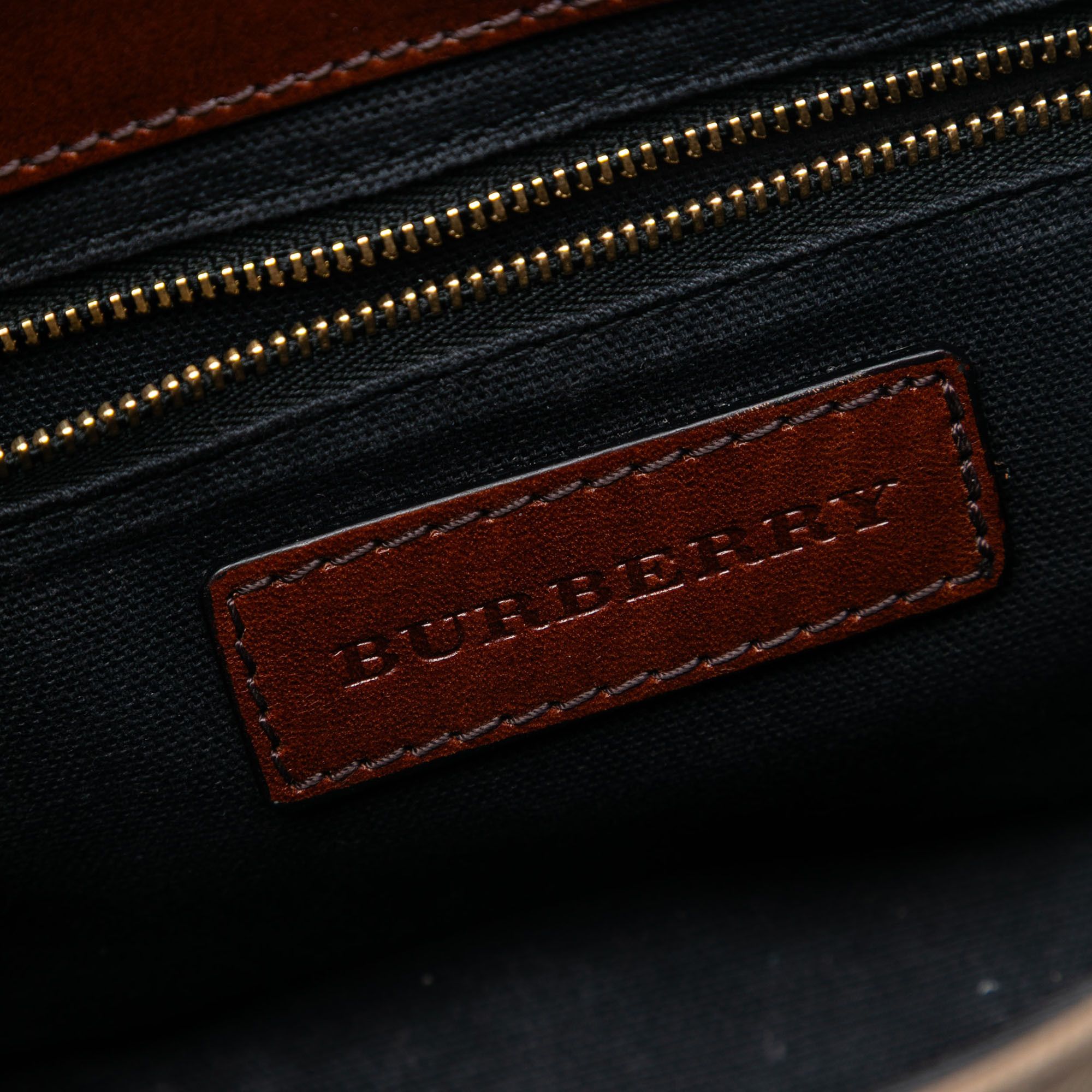 Burberry Burberry Leather and House Check Canvas Bridle Abbott Crossbody Size ONE SIZE - 5 Thumbnail