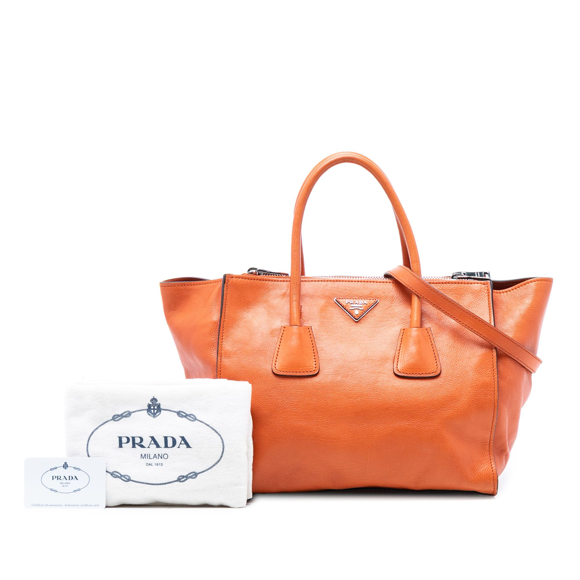 Prada Prada Glace Calf Twin Pocket Satchel Size ONE SIZE - 7 Thumbnail