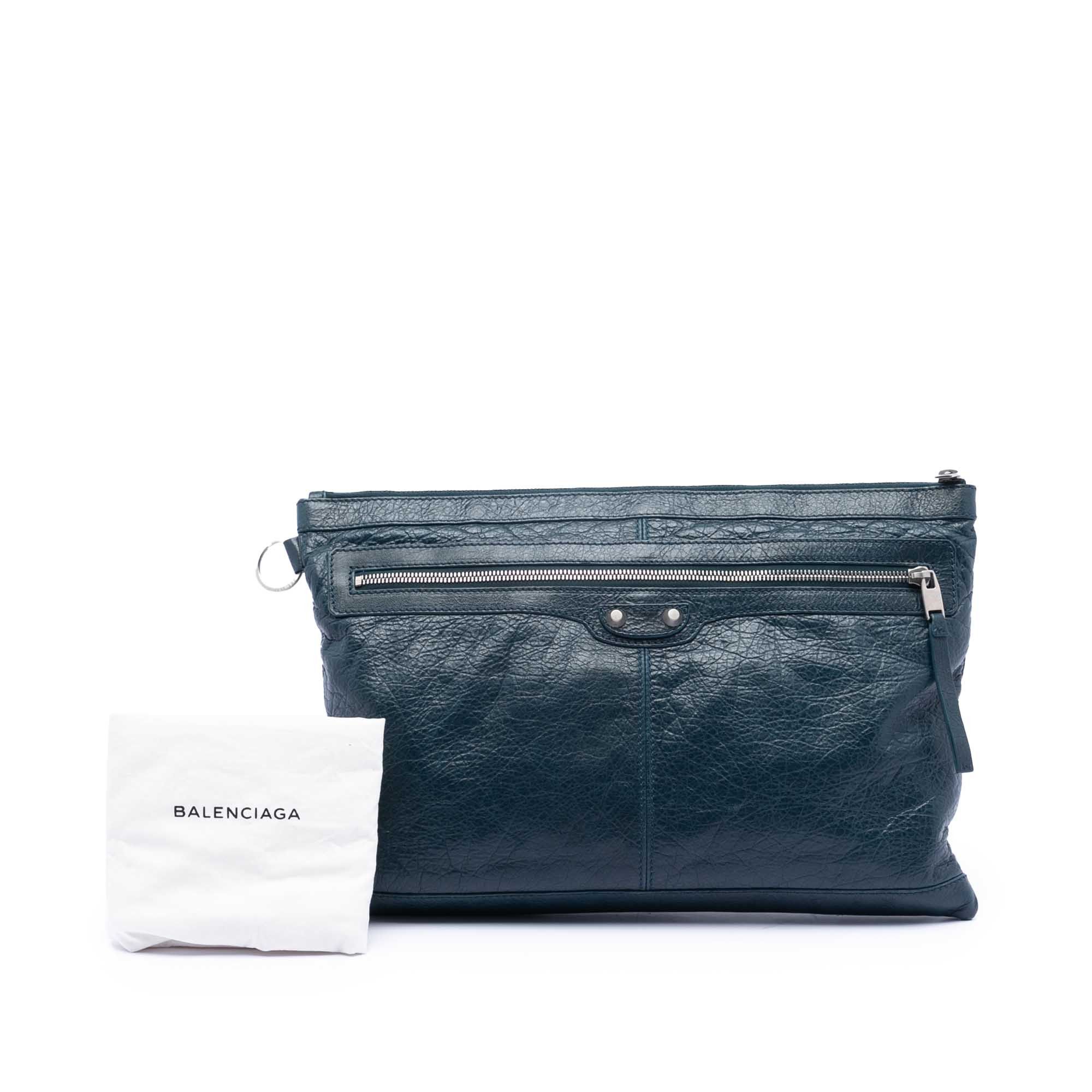 Balenciaga Balenciaga Lambskin Motocross Classic Clip L Clutch Size ONE SIZE - 9 Thumbnail